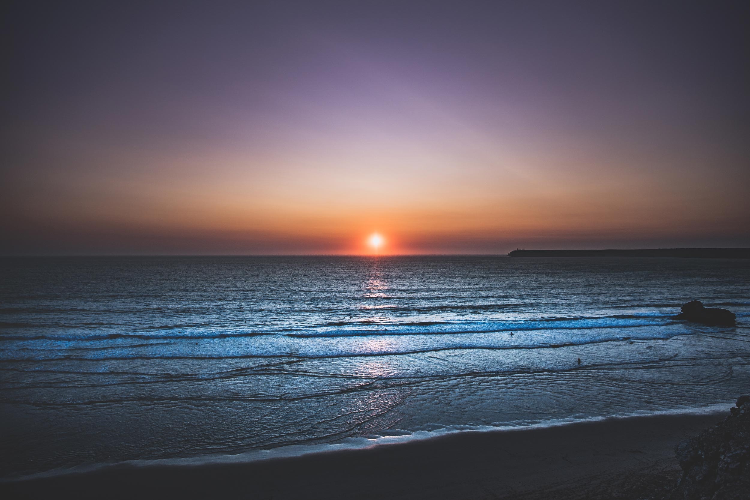 Laden Sie das Natur, Sunset, Sky, Sea, Horizont, Ufer, Bank-Bild kostenlos auf Ihren PC-Desktop herunter