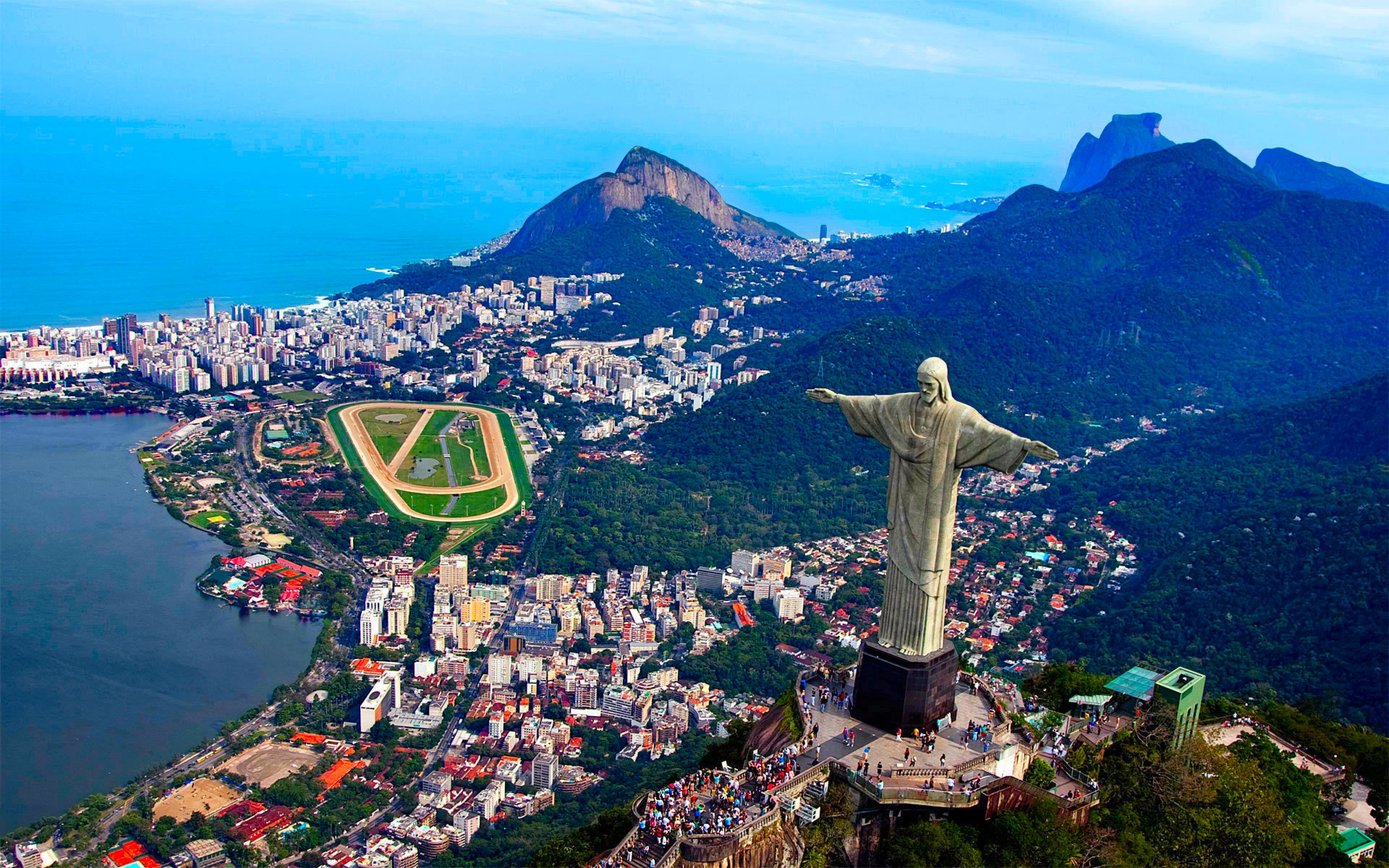 HD desktop wallpaper: City, Statue, Brazil, Religious, Christ The Redeemer,  Corcovado download free picture #1491314