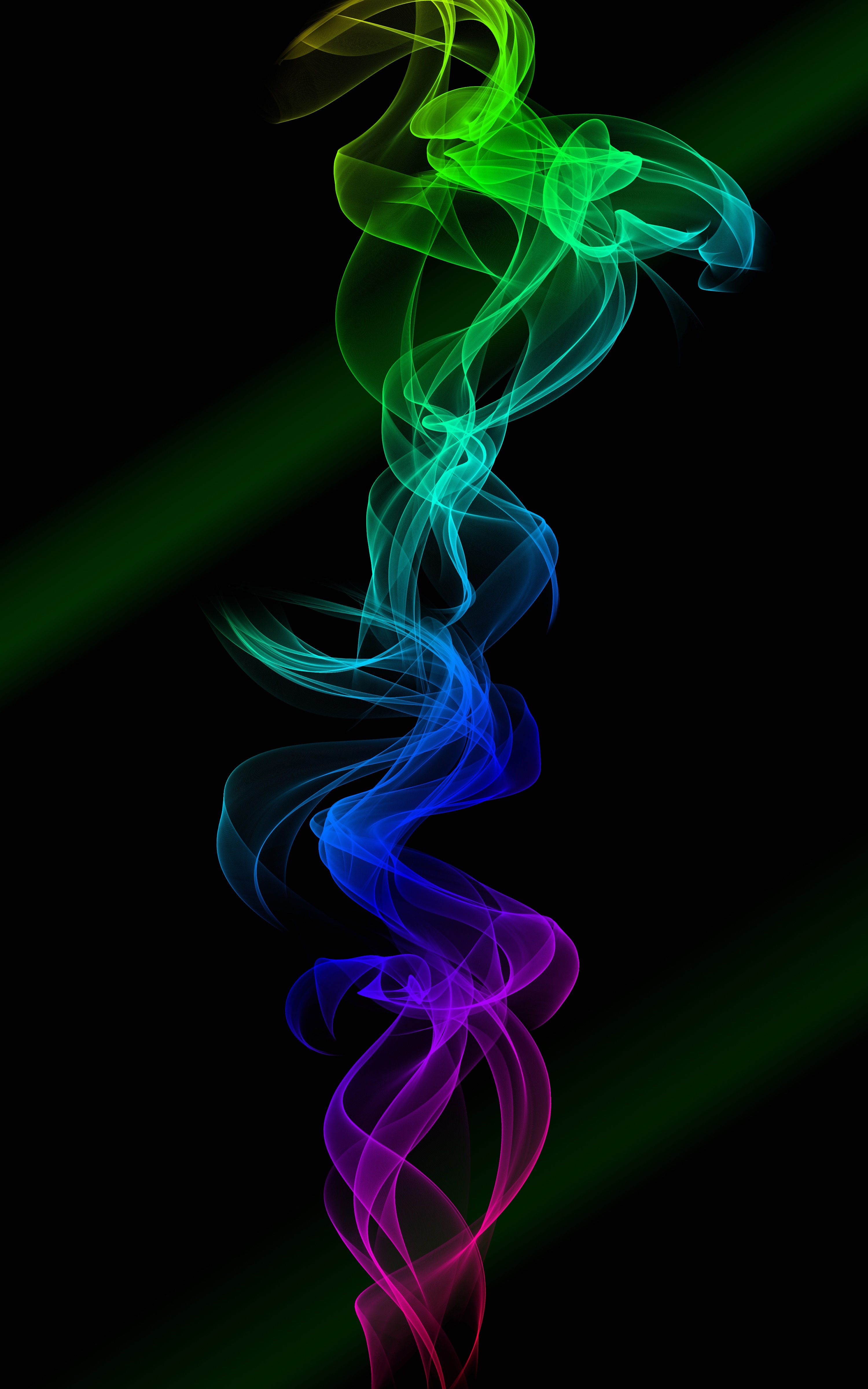 Mobile Wallpaper: Free HD Download [HQ] abstract, smoke, twisted, multicolored