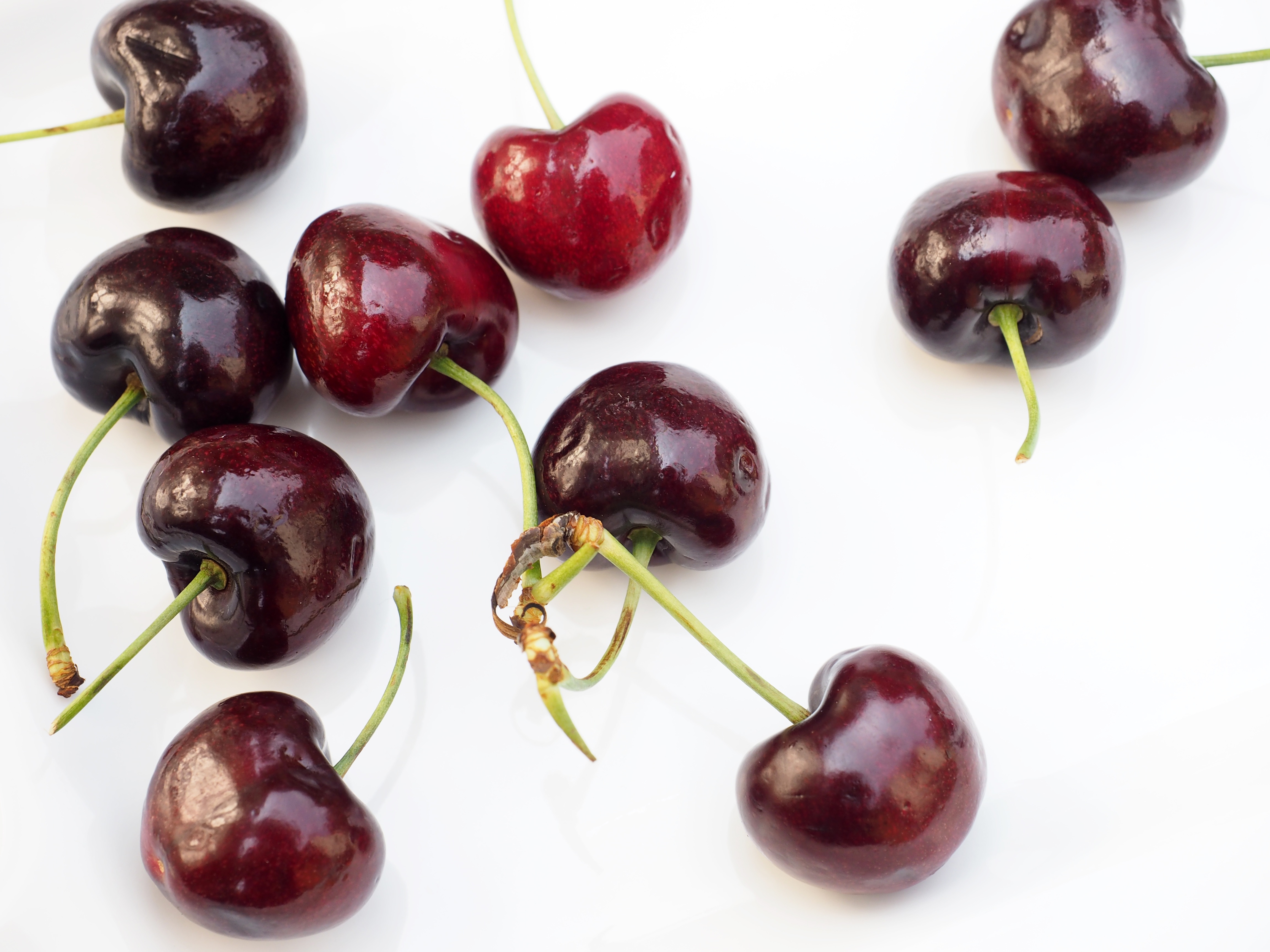 food, cherry, berries, ripe 2160p