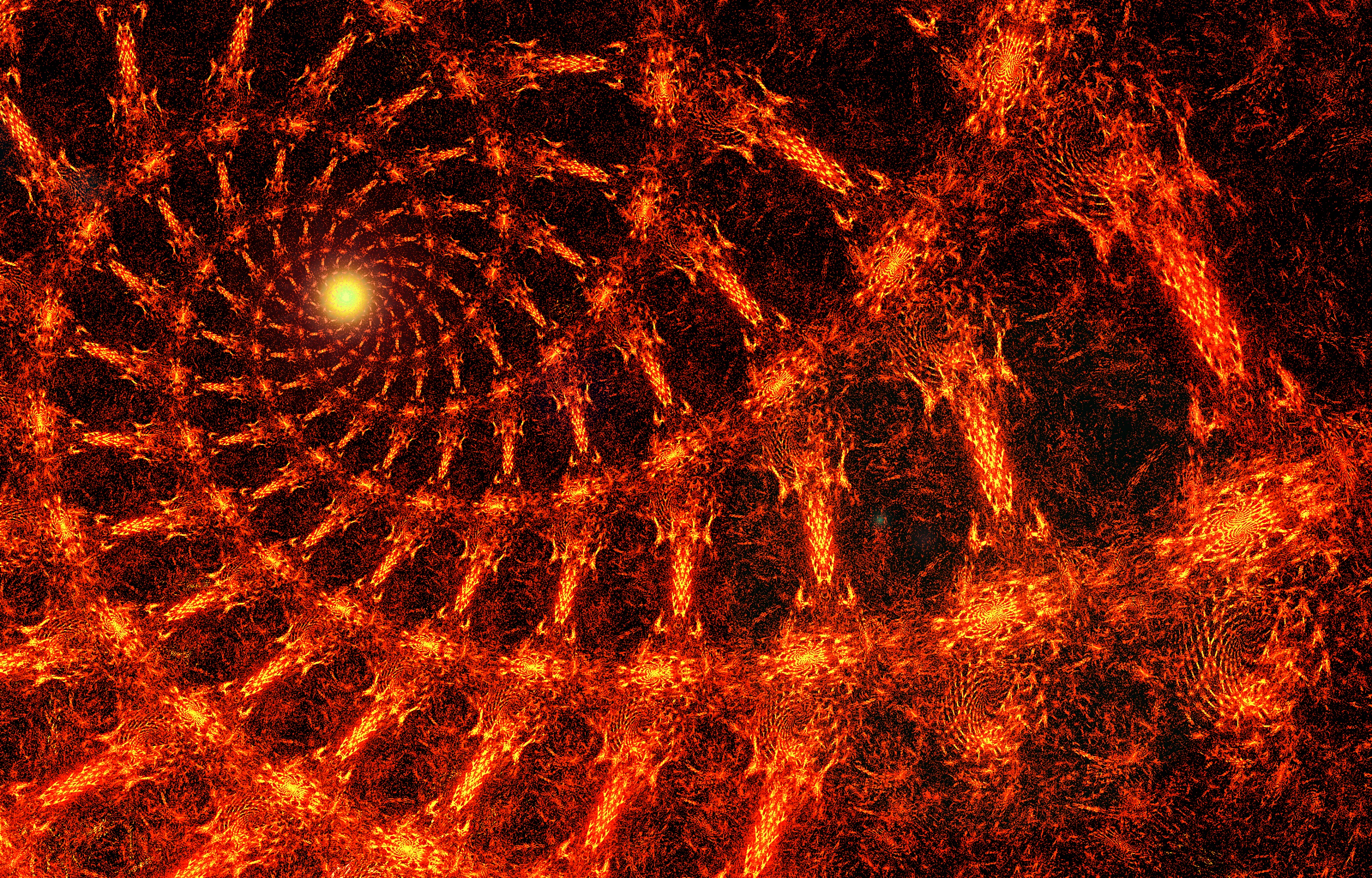 abstract, bright, spiral, glow Panoramic Wallpapers