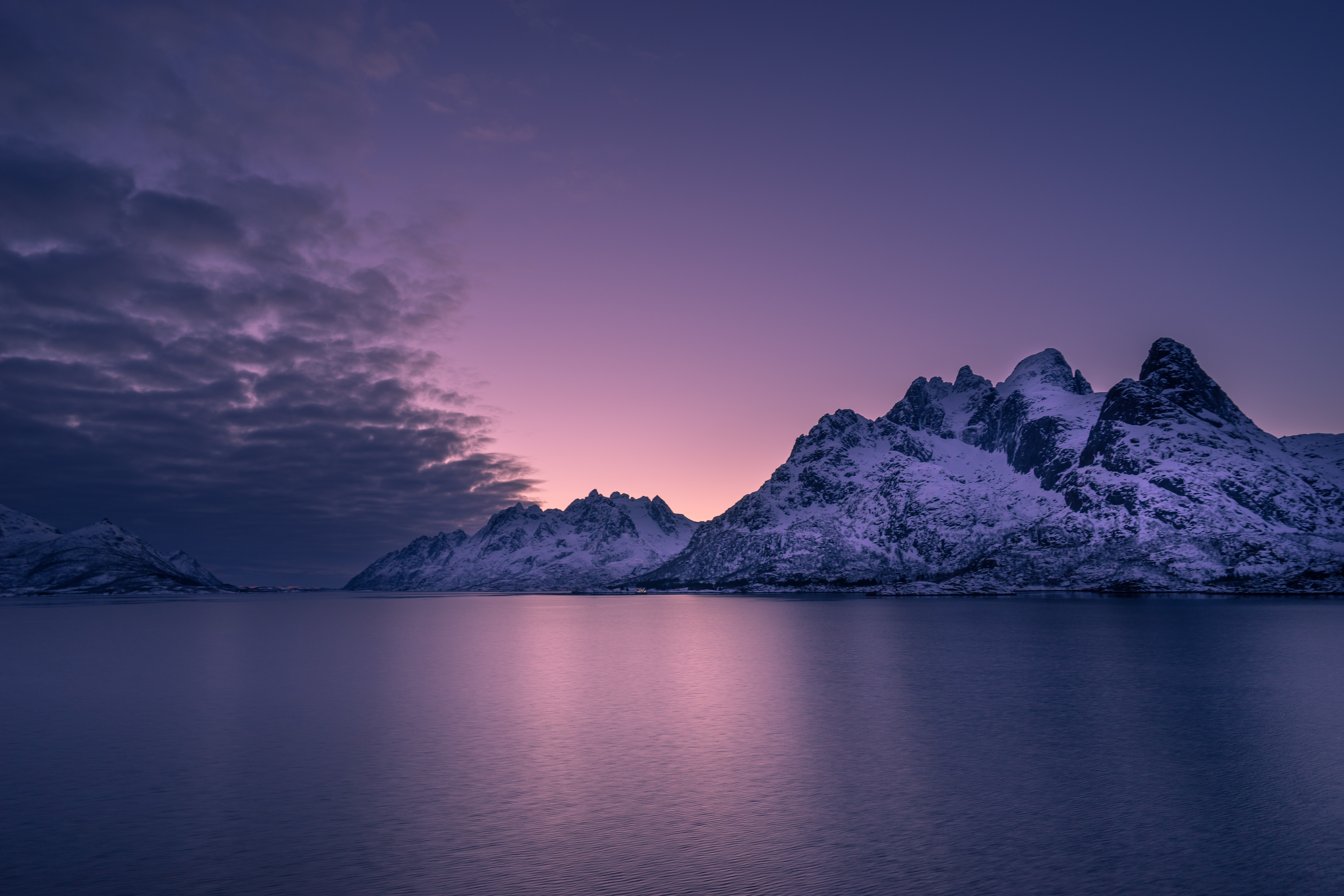 sunset, horizon, sea, nature, mountains, archipelago cellphone