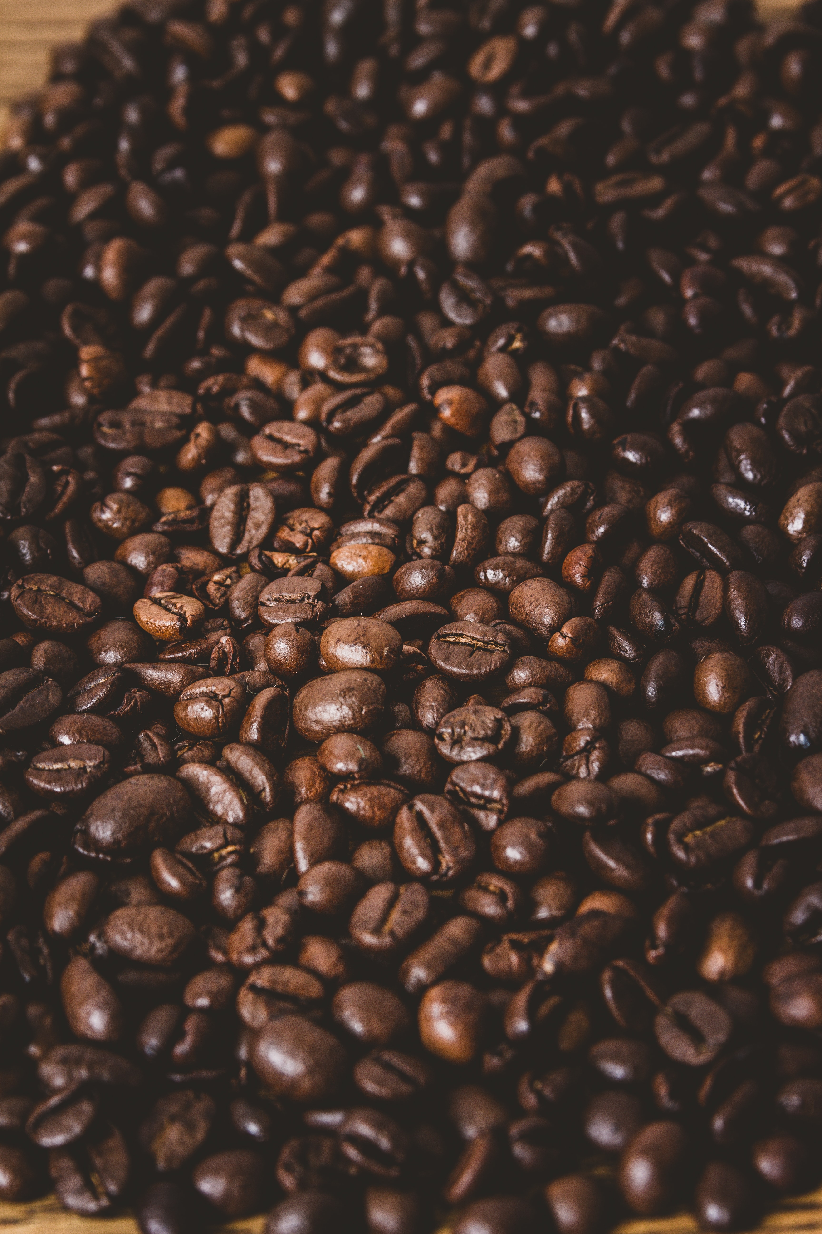 115815 Bild herunterladen coffee, korn, makro, braun, getreide, kaffeebohnen - Hintergrundbilder und Bildschirmschoner kostenlos