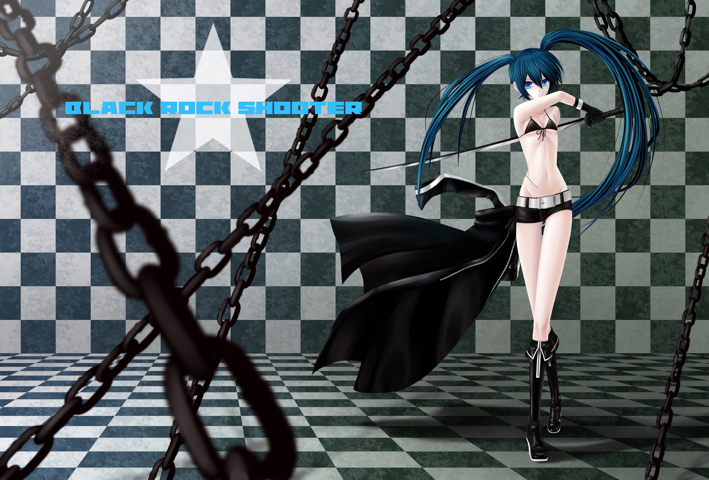 Black★Rock Shooter, Black★Rock Shooter (mato Kuroi)artist: Cell