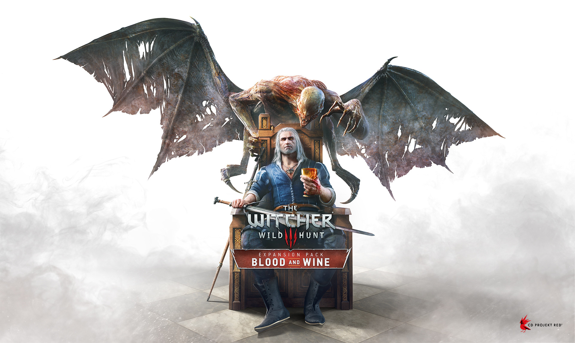 Phone Background Full HD wings, video game, geralt of rivia, the witcher 3: wild hunt