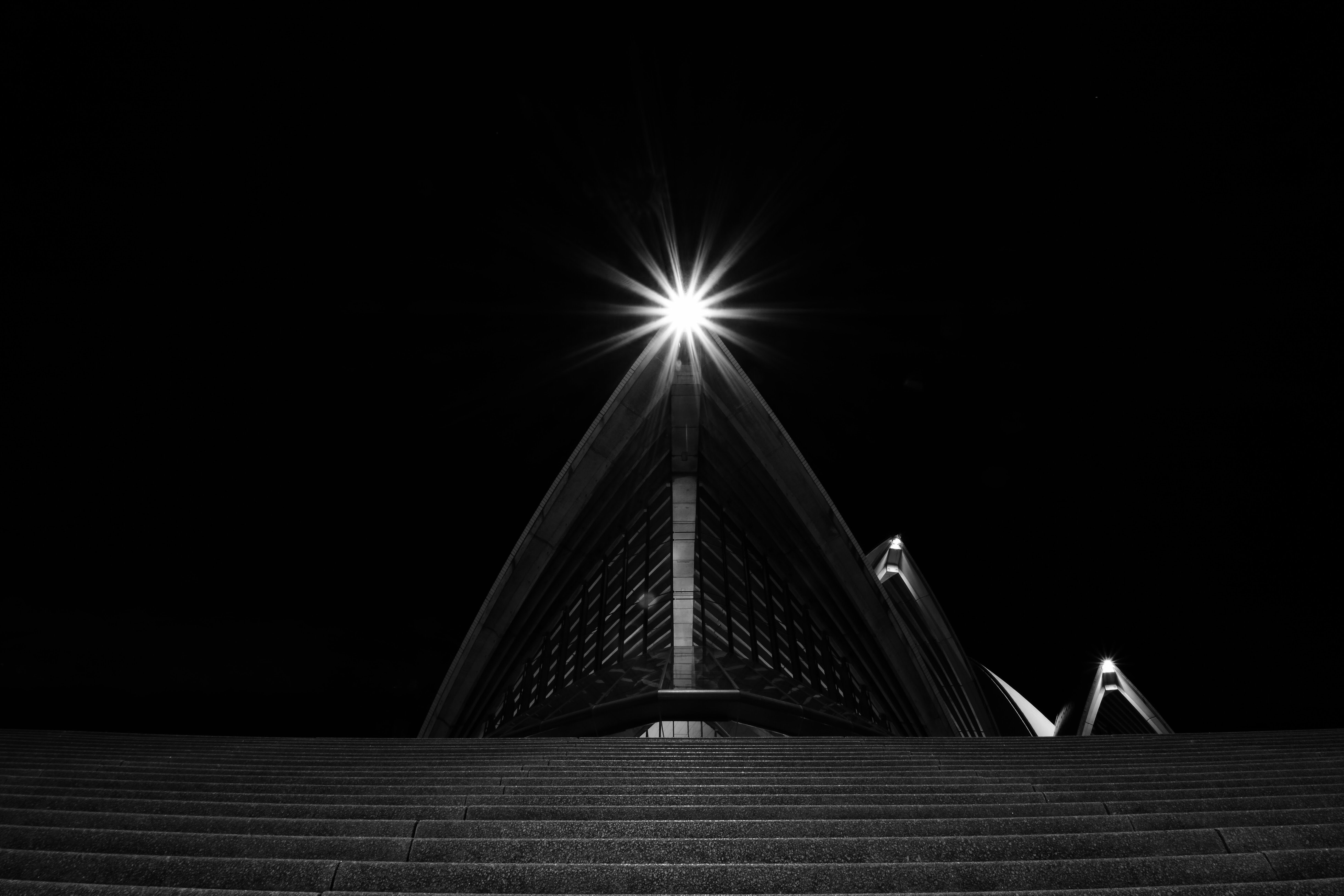 Wallpaper for mobile devices sydney, bw, black, architecture