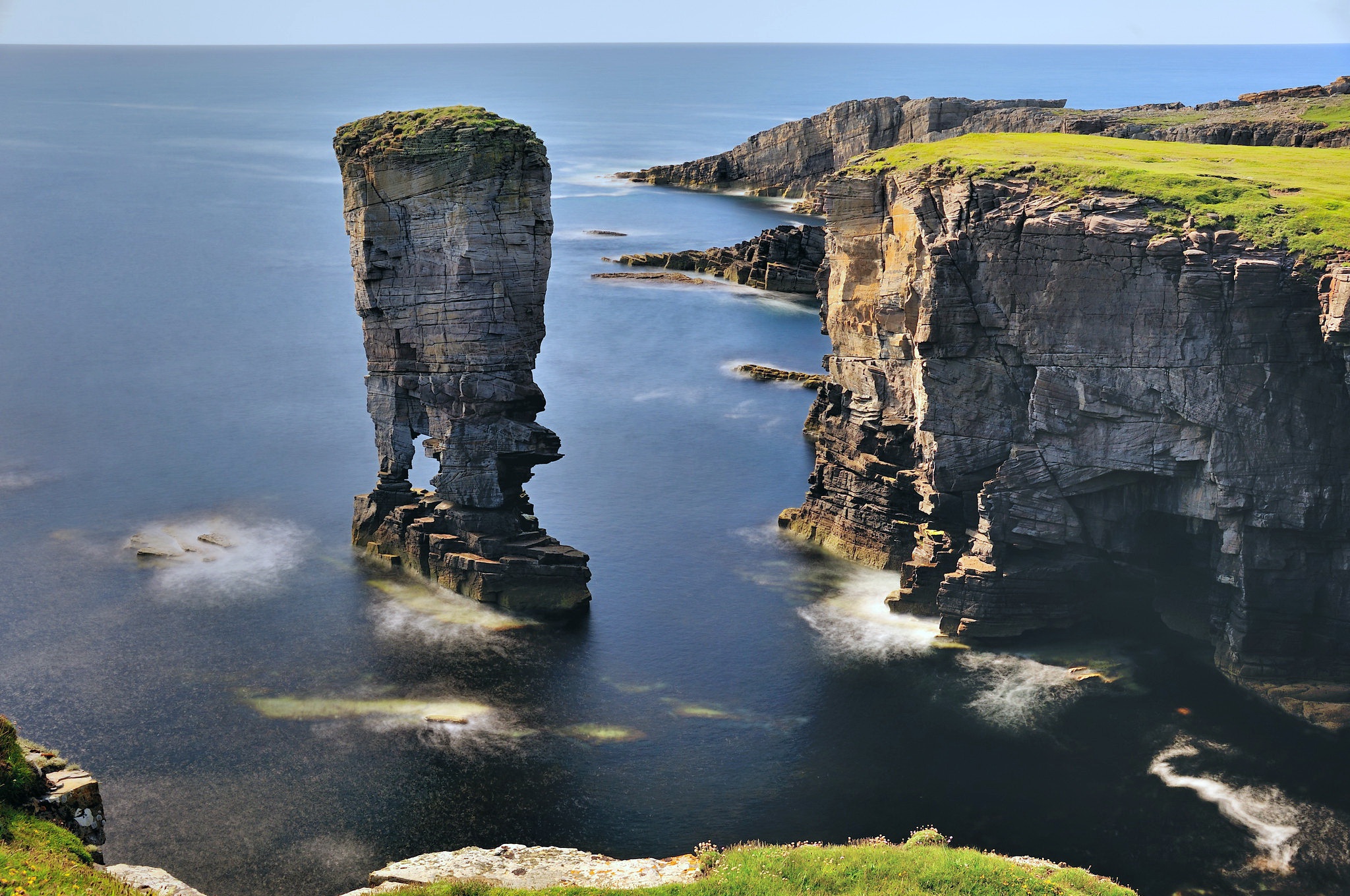 Шотландия скалы остров