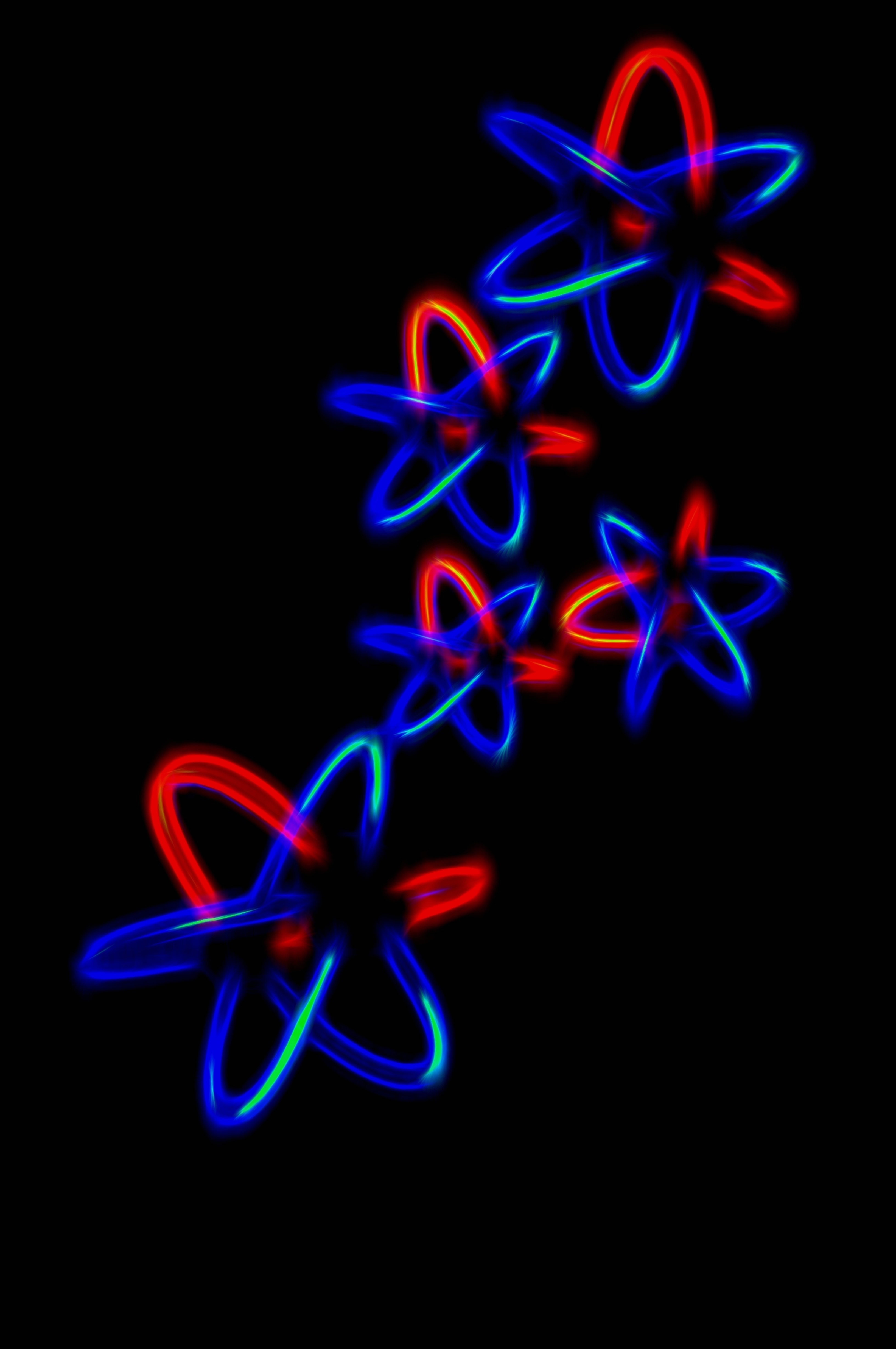 molecules, abstract, blue, red, neon, connections, connection, atoms