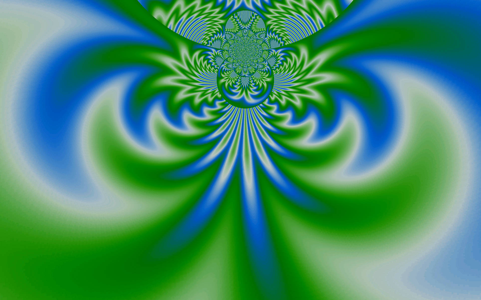 kaleidoscope, abstract, digital art, blue, green