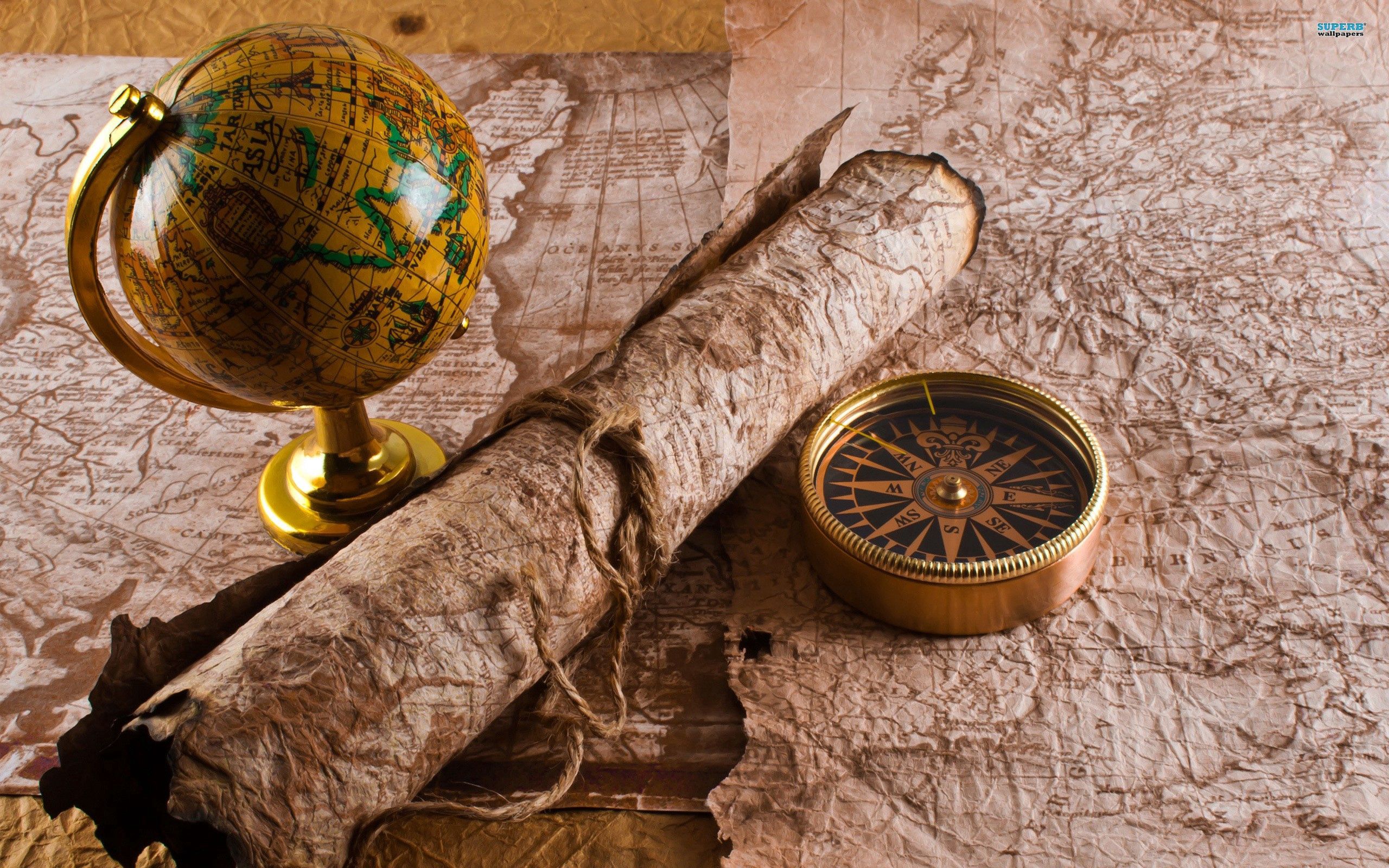 Journey table, map, miscellaneous, compass Free Stock Photos