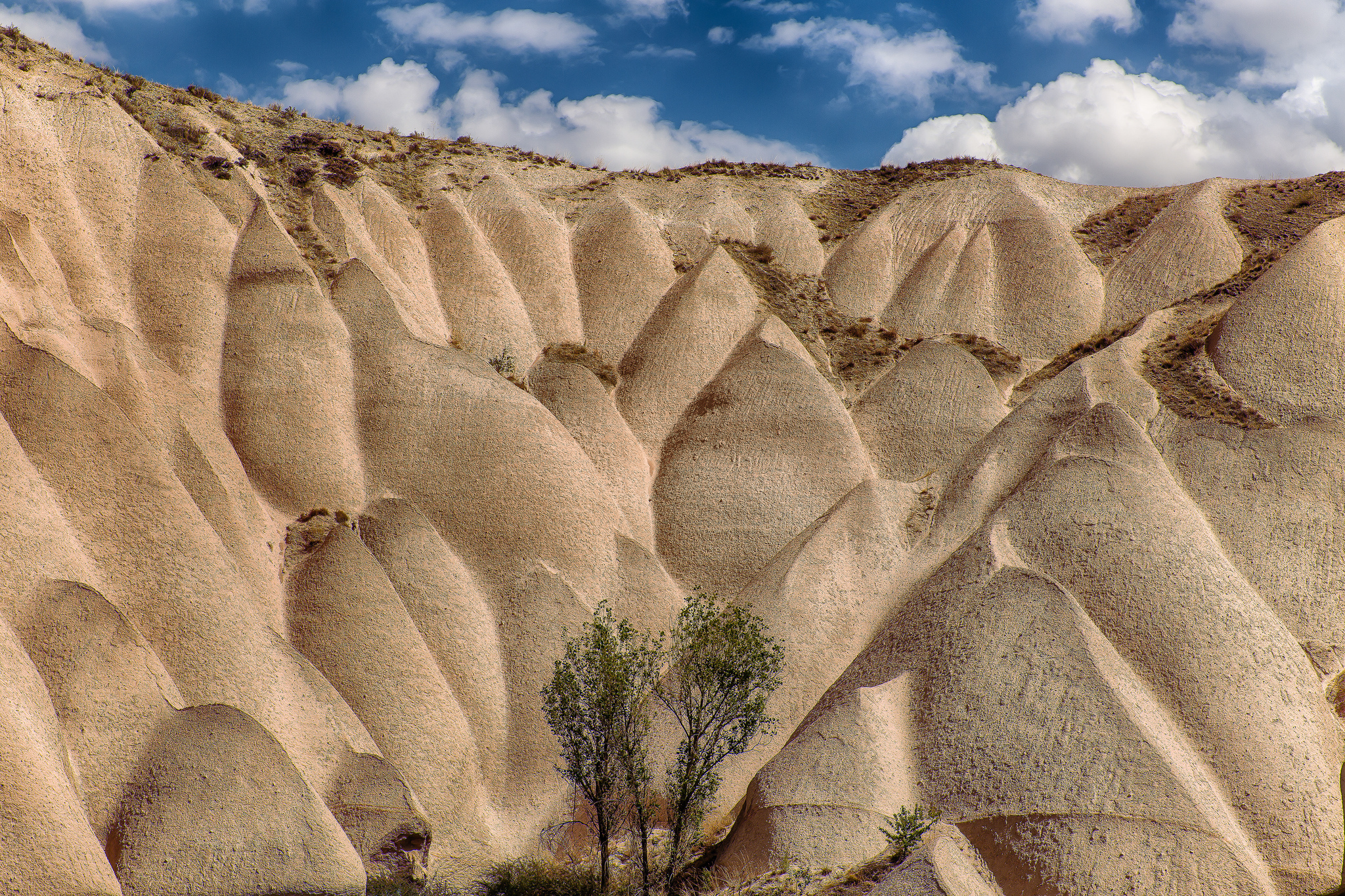 vertical wallpaper earth, desert, cappadocia, nature, sand, turkey