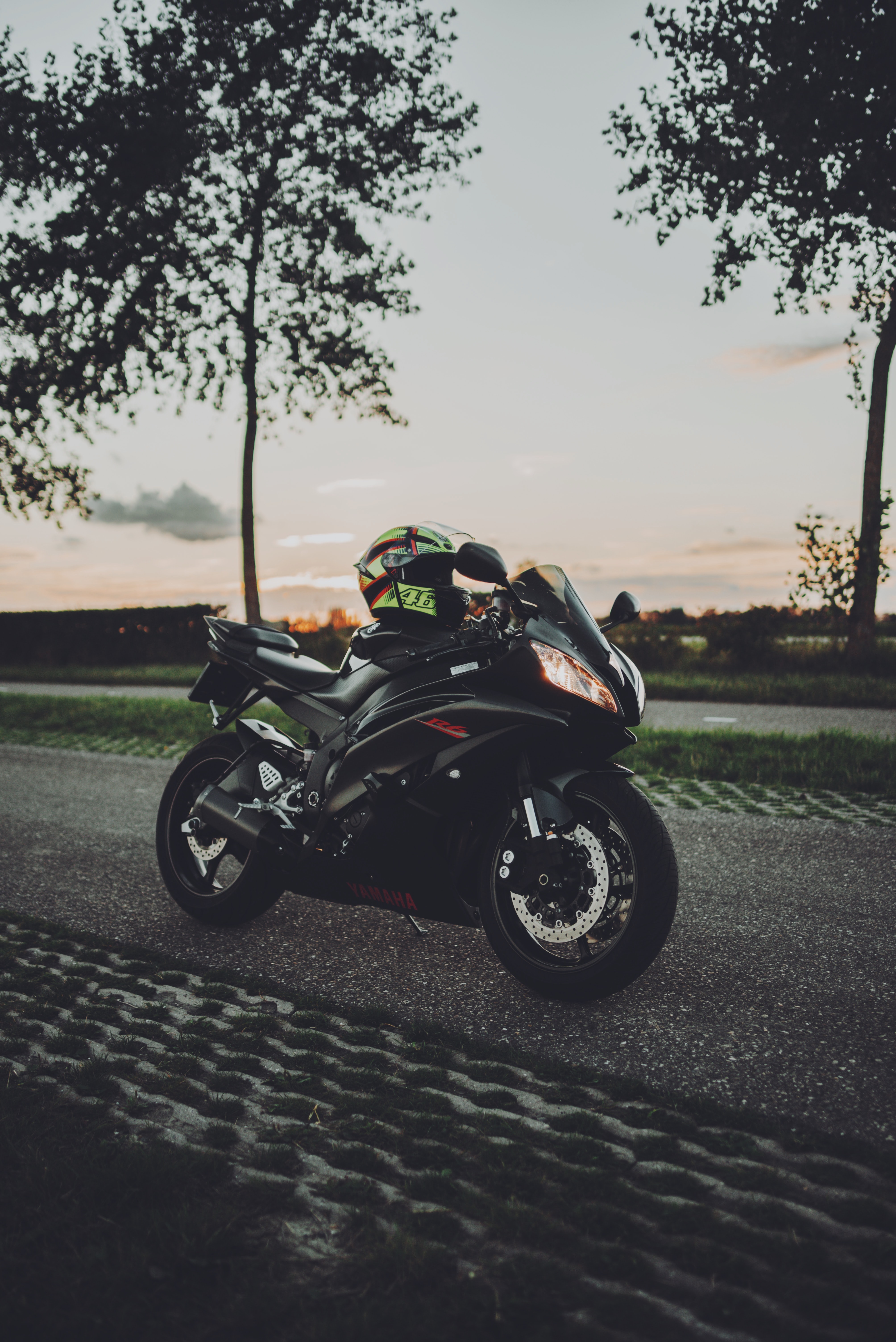 helmet, motorcycles, side view, motorcycle, bike