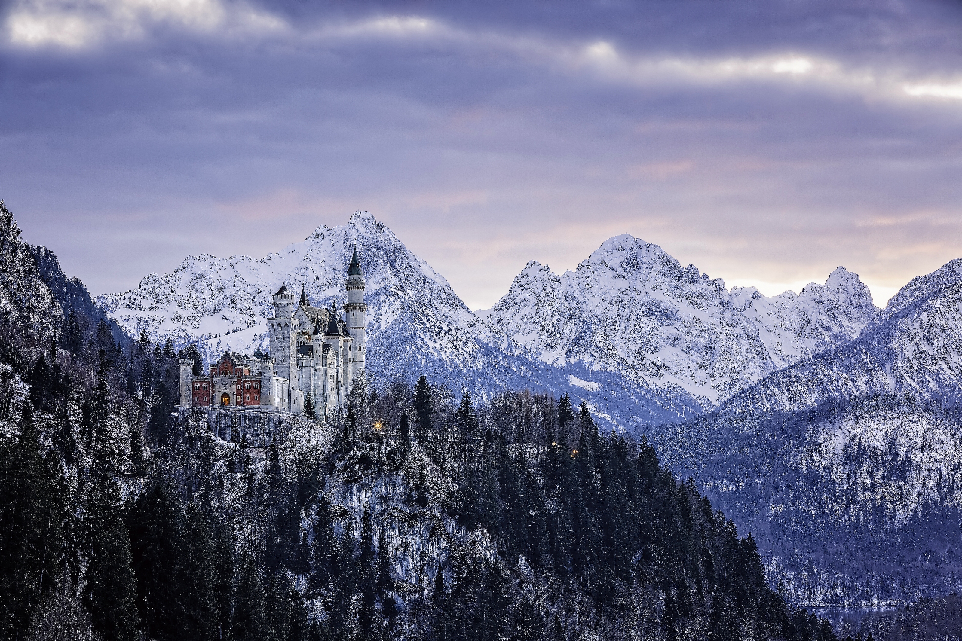 137897 шпалери 720x1520 на телефон безкоштовно, завантажити картинки замок нойшванштайн, німеччина, баварія, природа 720x1520 на мобільний