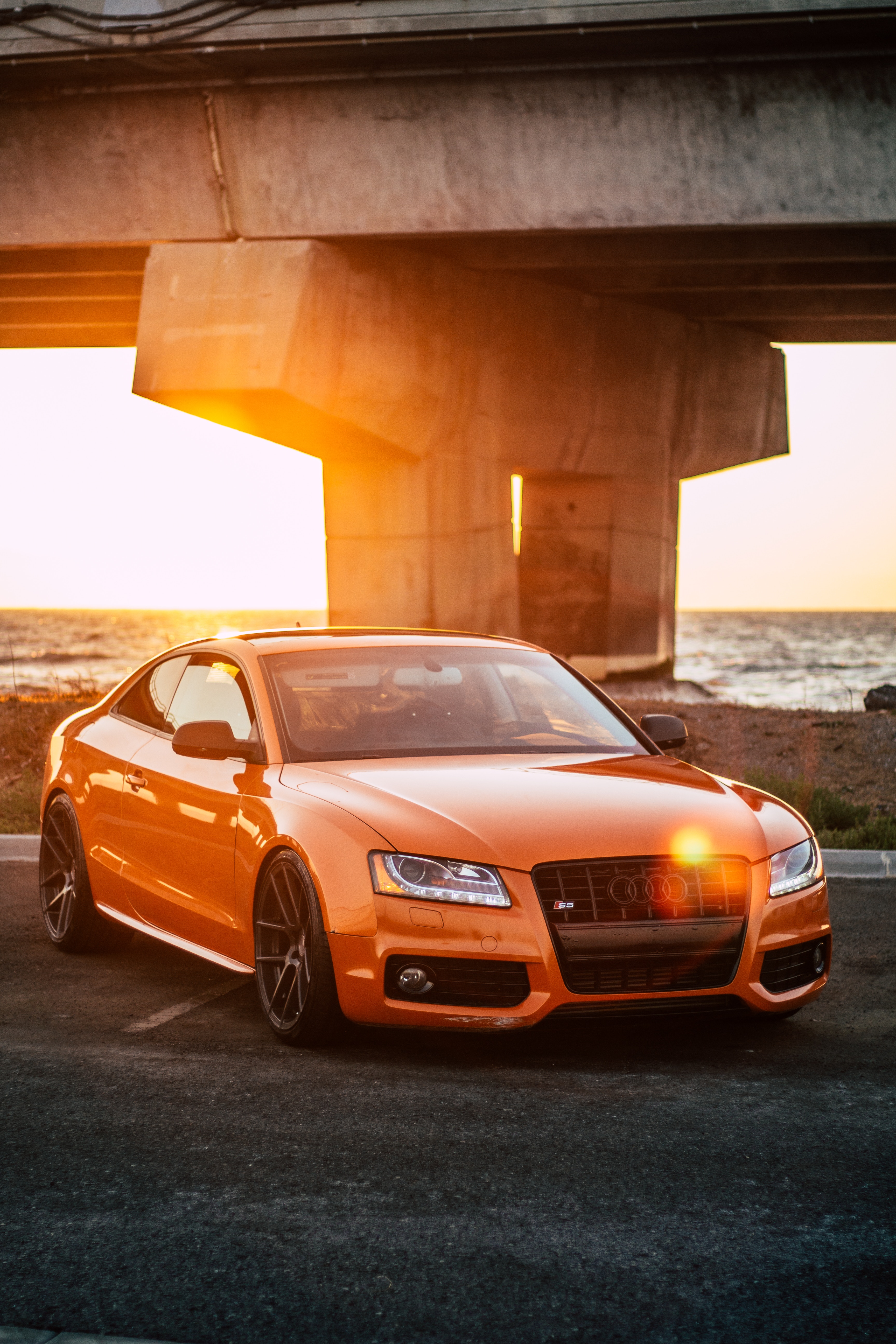 146715 free download Orange wallpapers for phone, cars, glare, auto, side view Orange images and screensavers for mobile