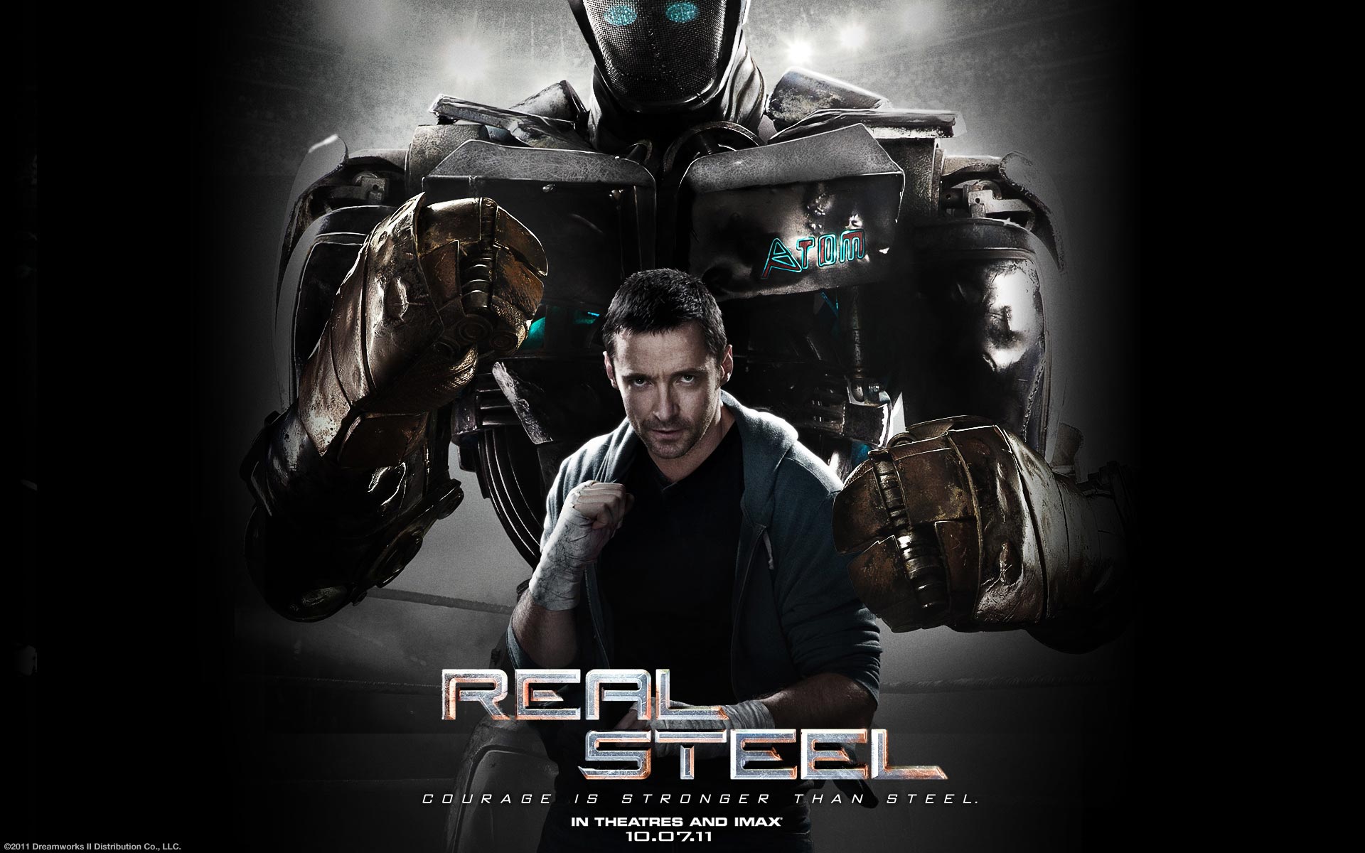 real steel, movie, hugh jackman Full HD