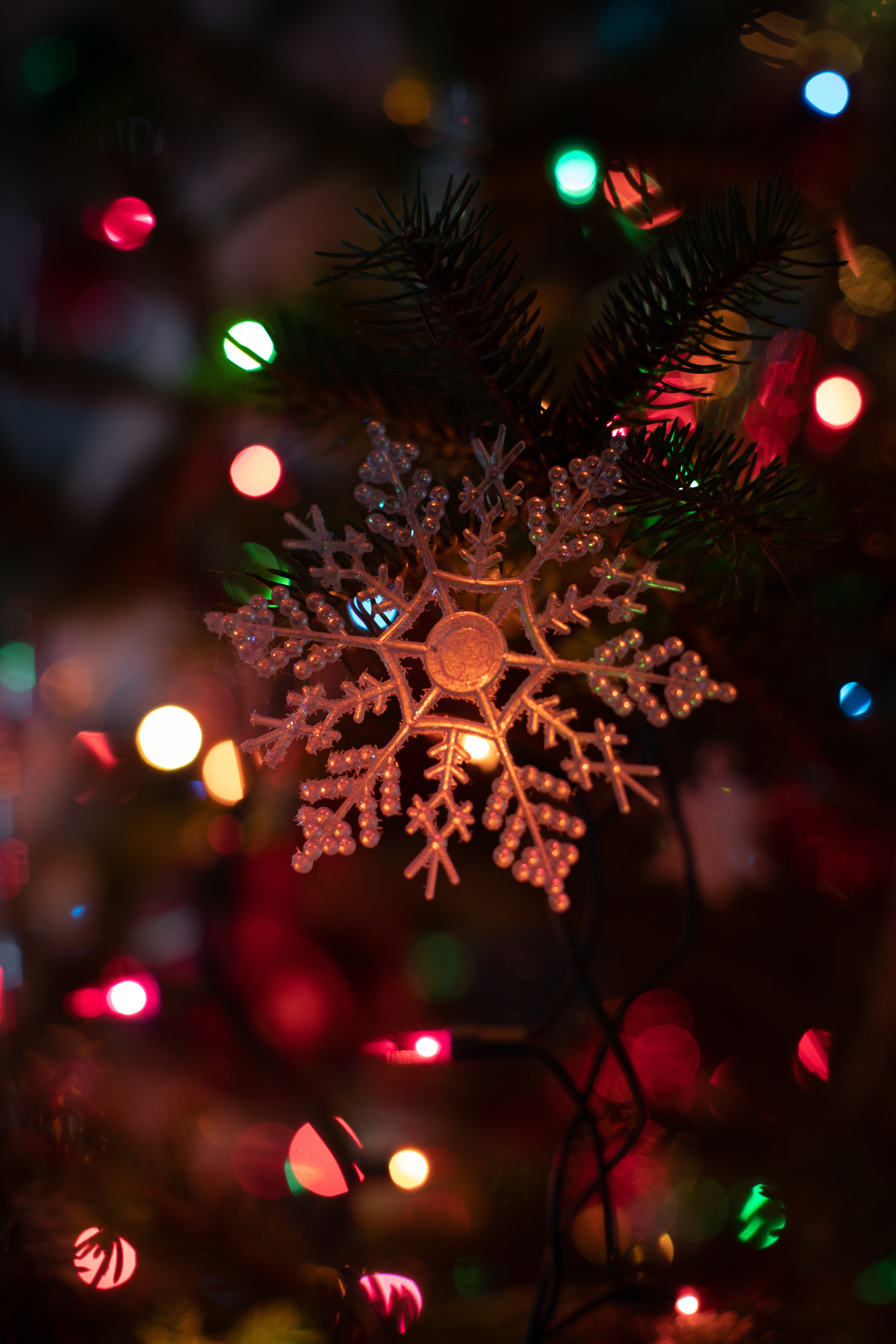 new year, holidays, garland, christmas tree toy Vertical Wallpapers
