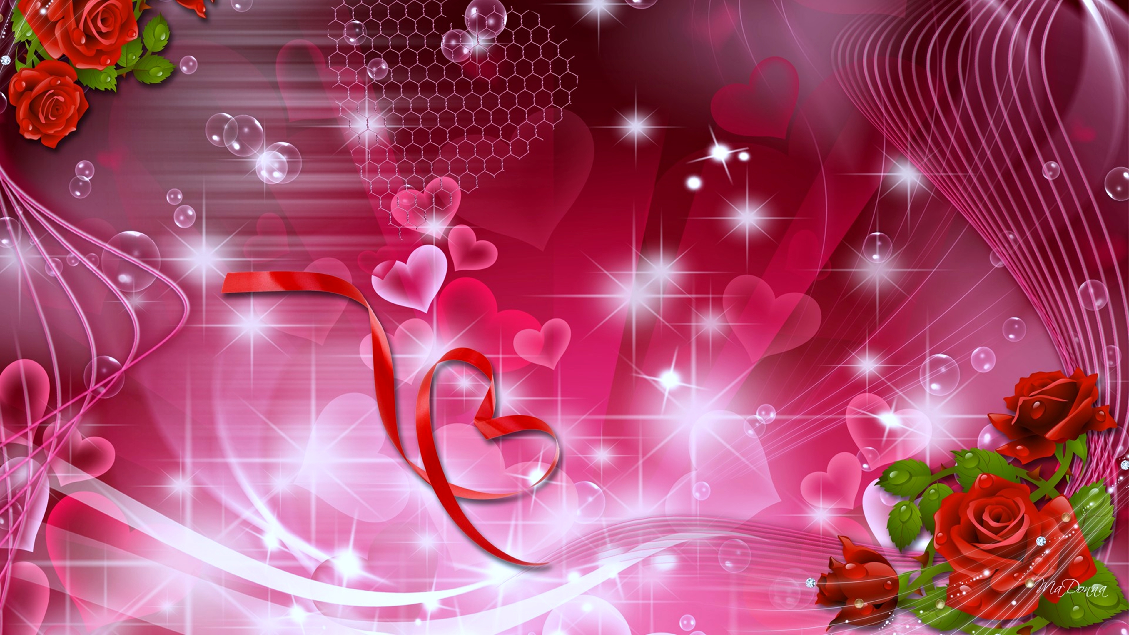 Mobile wallpaper love, heart, rose, artistic, romantic