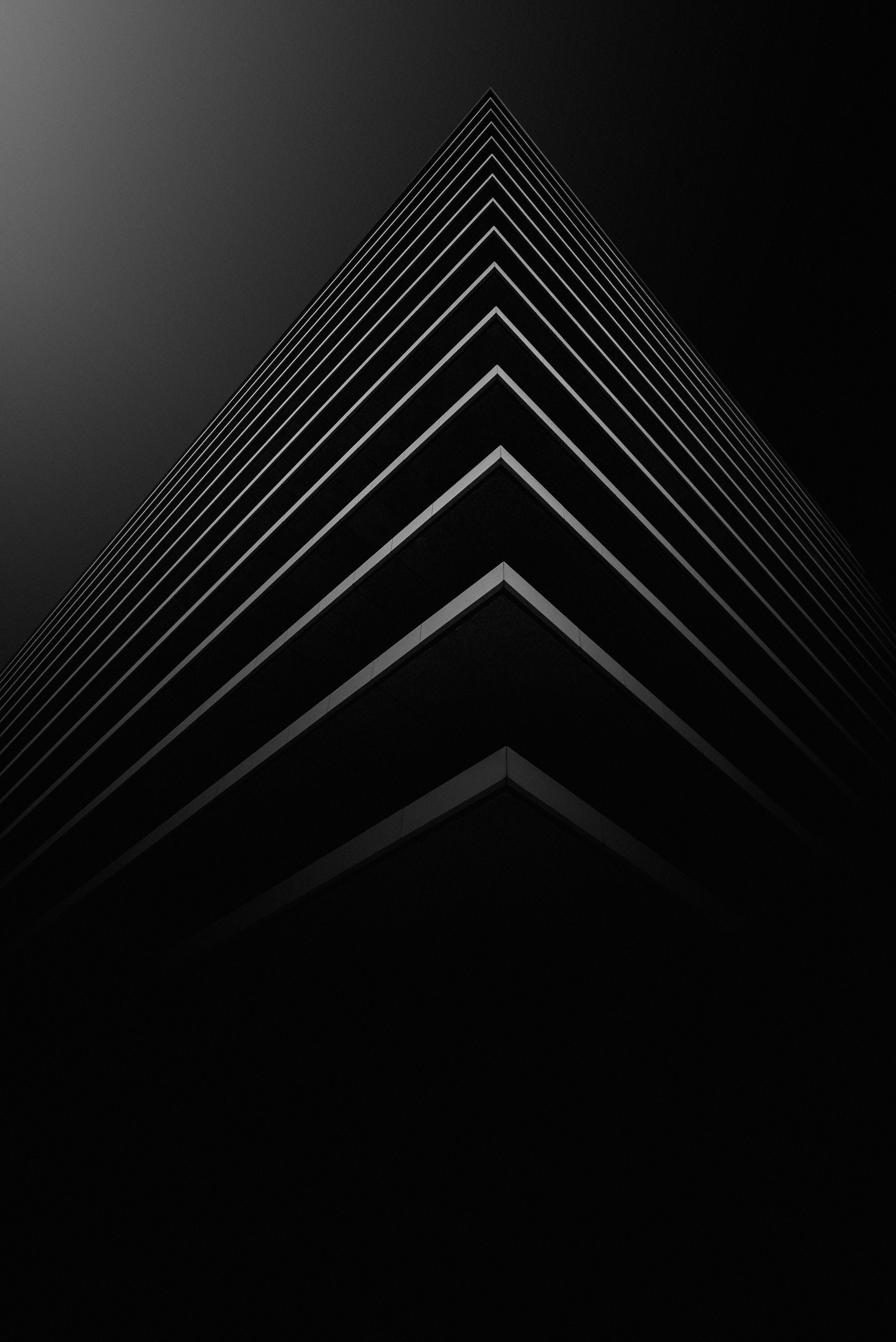 chb, symmetry, bw, minimalism Screen Wallpaper