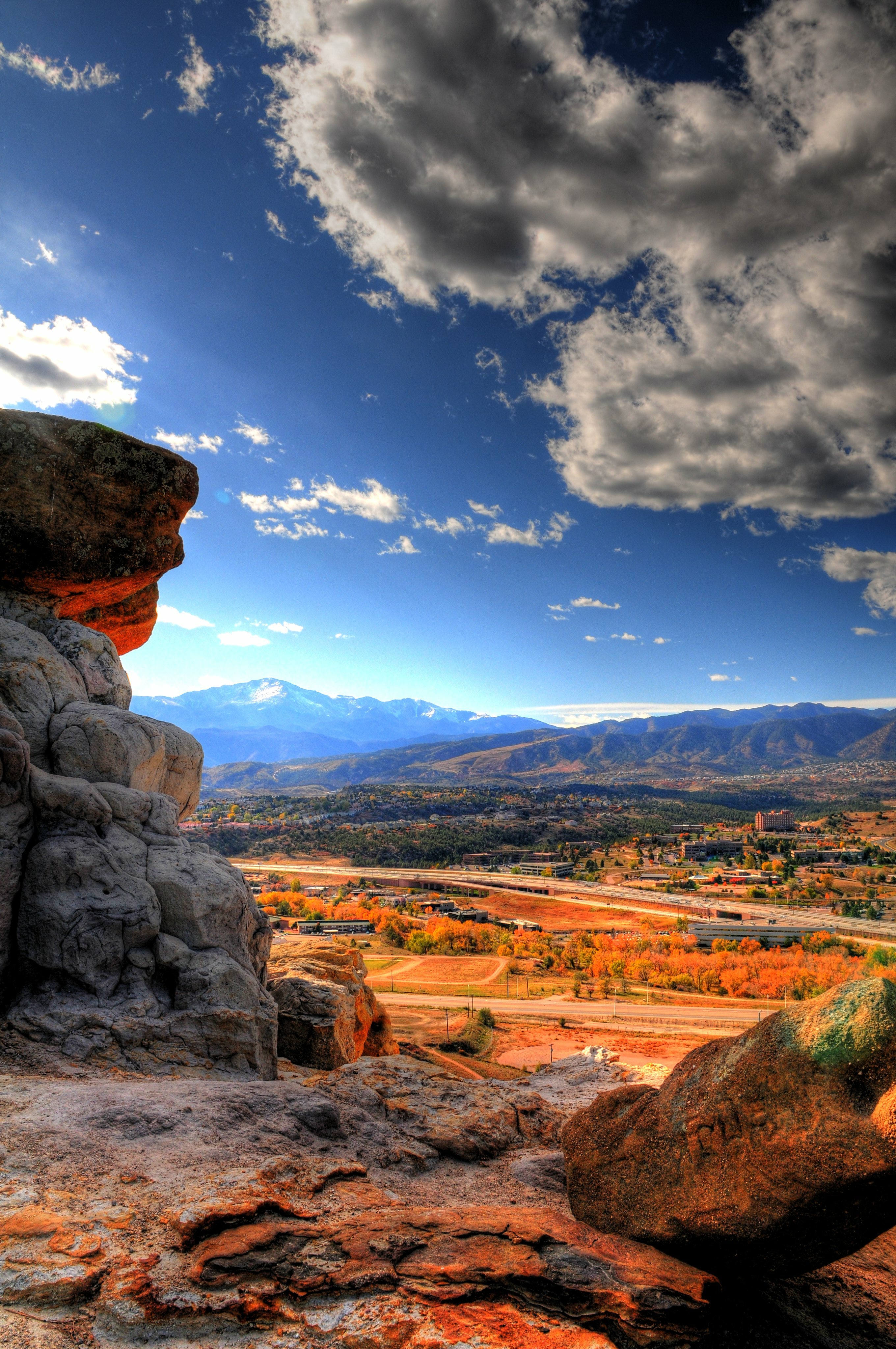 road, distance, nature, mountains, rocks, dahl Full HD