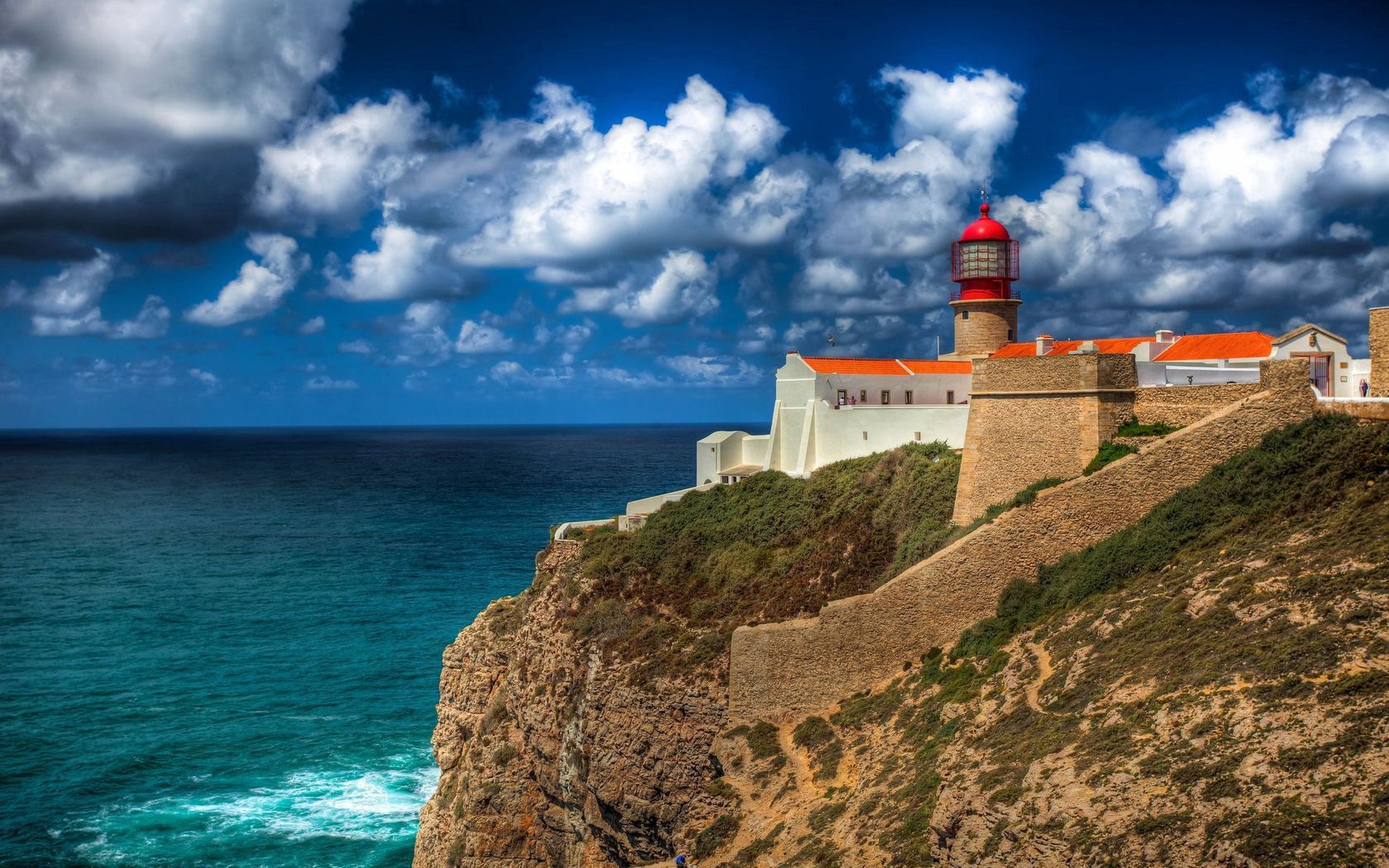 Laden Sie das Leuchtturm, Natur, Felsen, Rock, Höhe, Portugal-Bild kostenlos auf Ihren PC-Desktop herunter