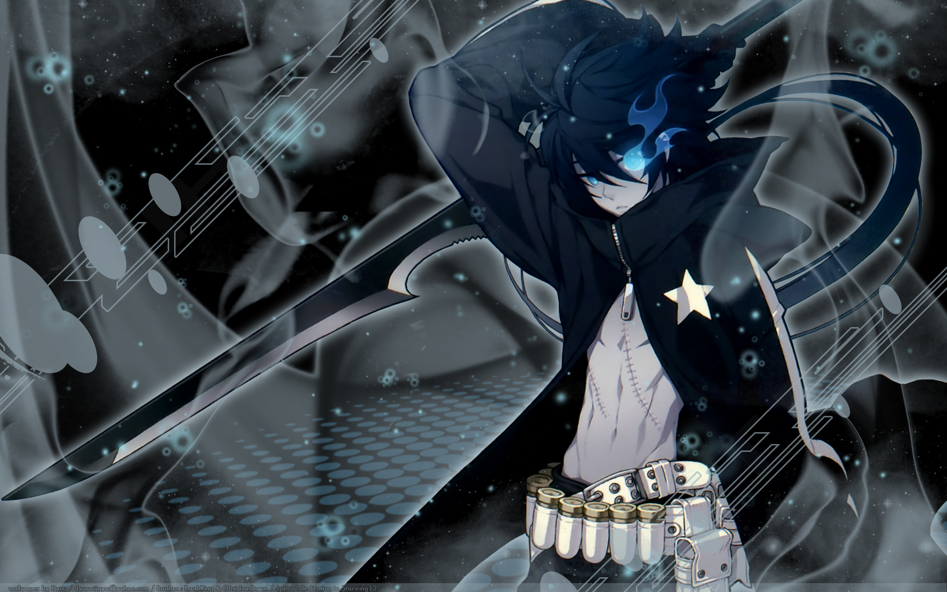 iPhone Wallpapers anime Black Rock Shooter