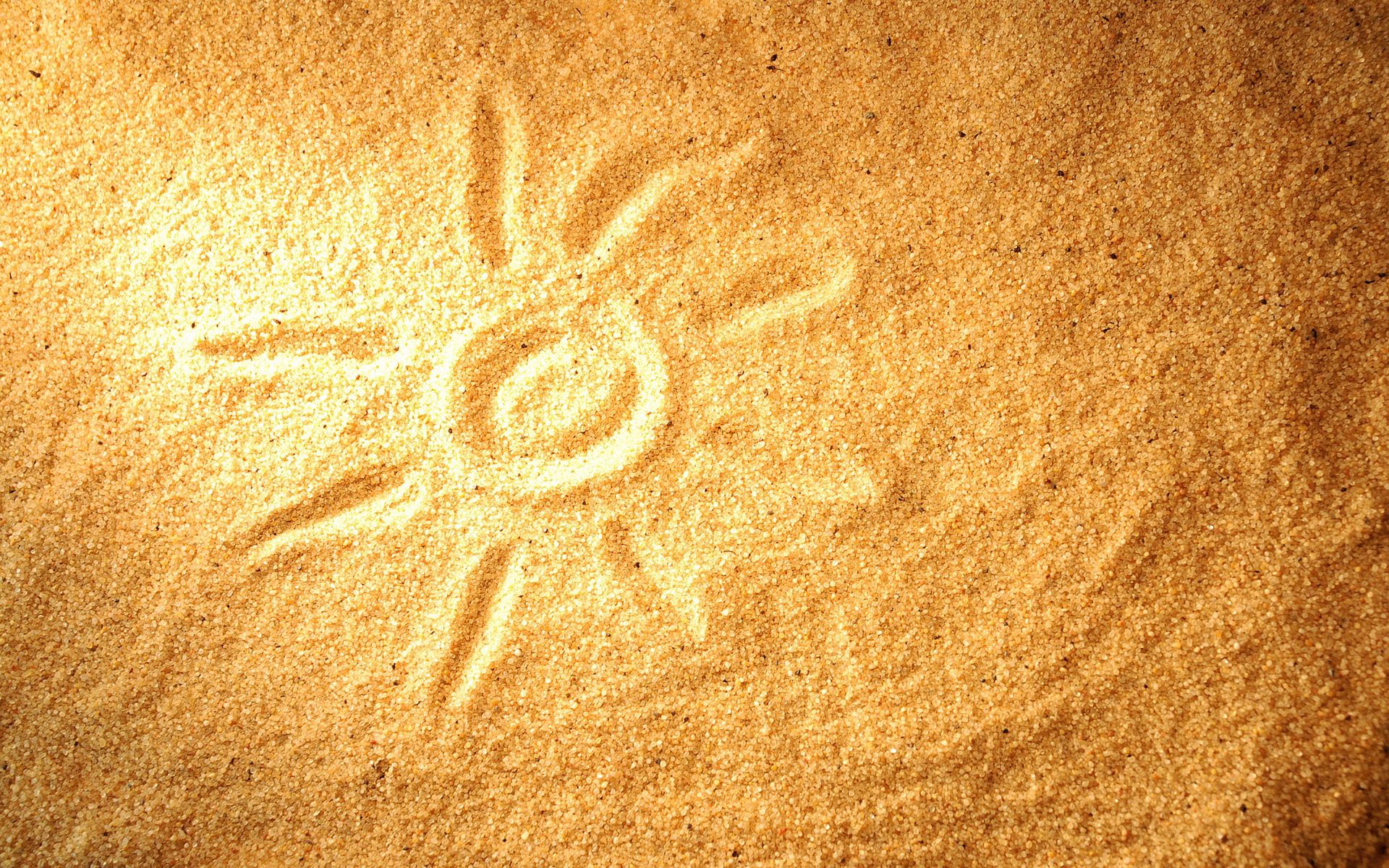 sand, sun, miscellanea, miscellaneous, picture, drawing phone wallpaper
