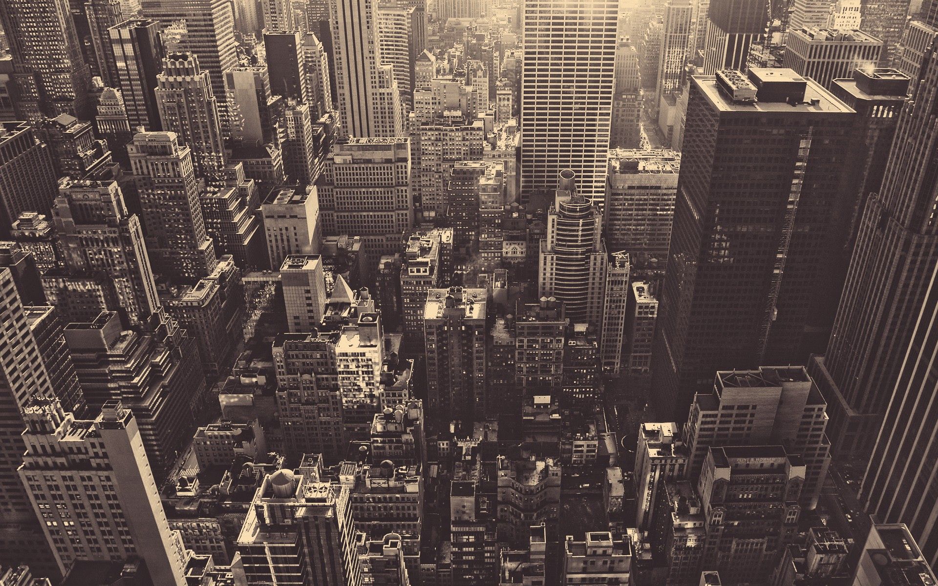 cities, view from above, skyscrapers, bw, chb, megapolis, megalopolis, new york