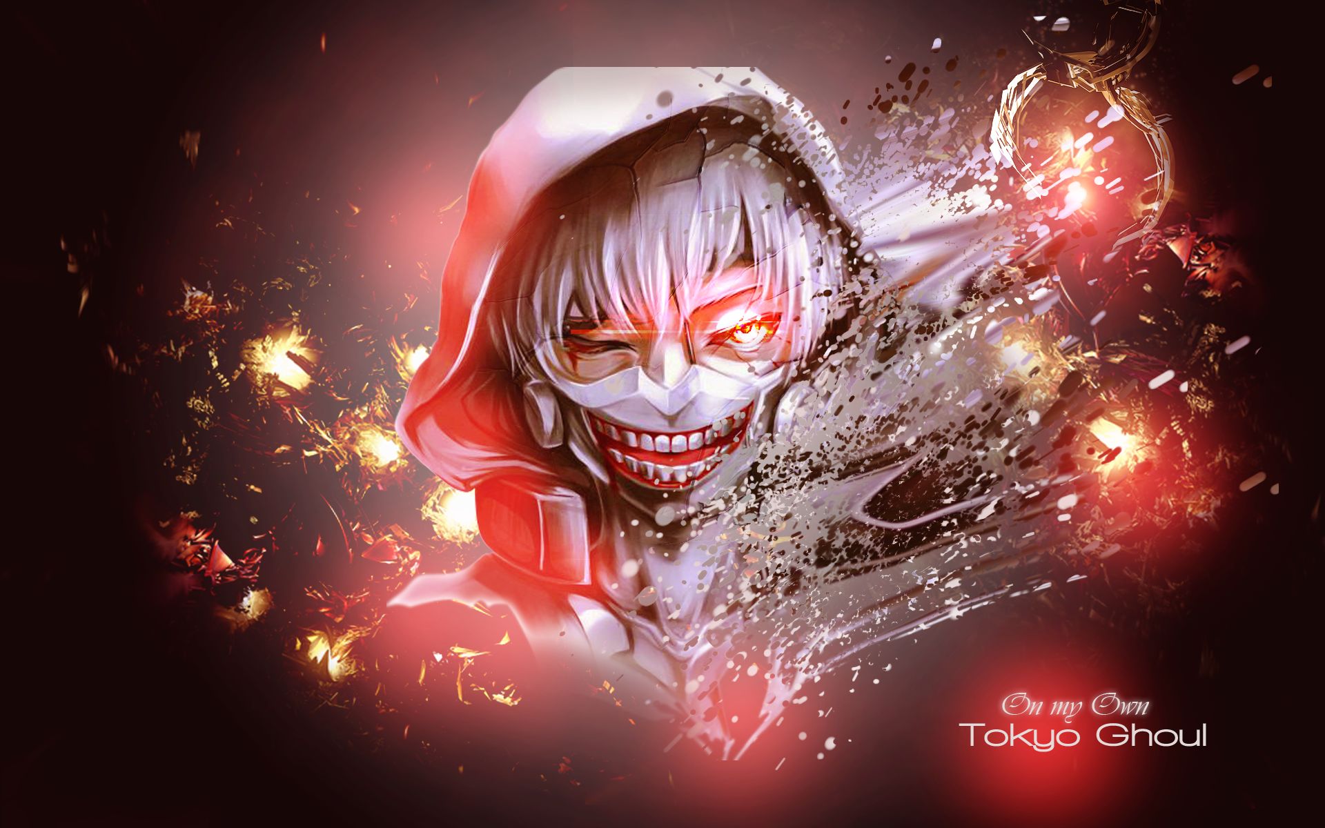 HD desktop wallpaper: Anime, Mask, Hood, Teeth, Red Eyes, Ken Kaneki, Tokyo  Ghoul download free picture #902894