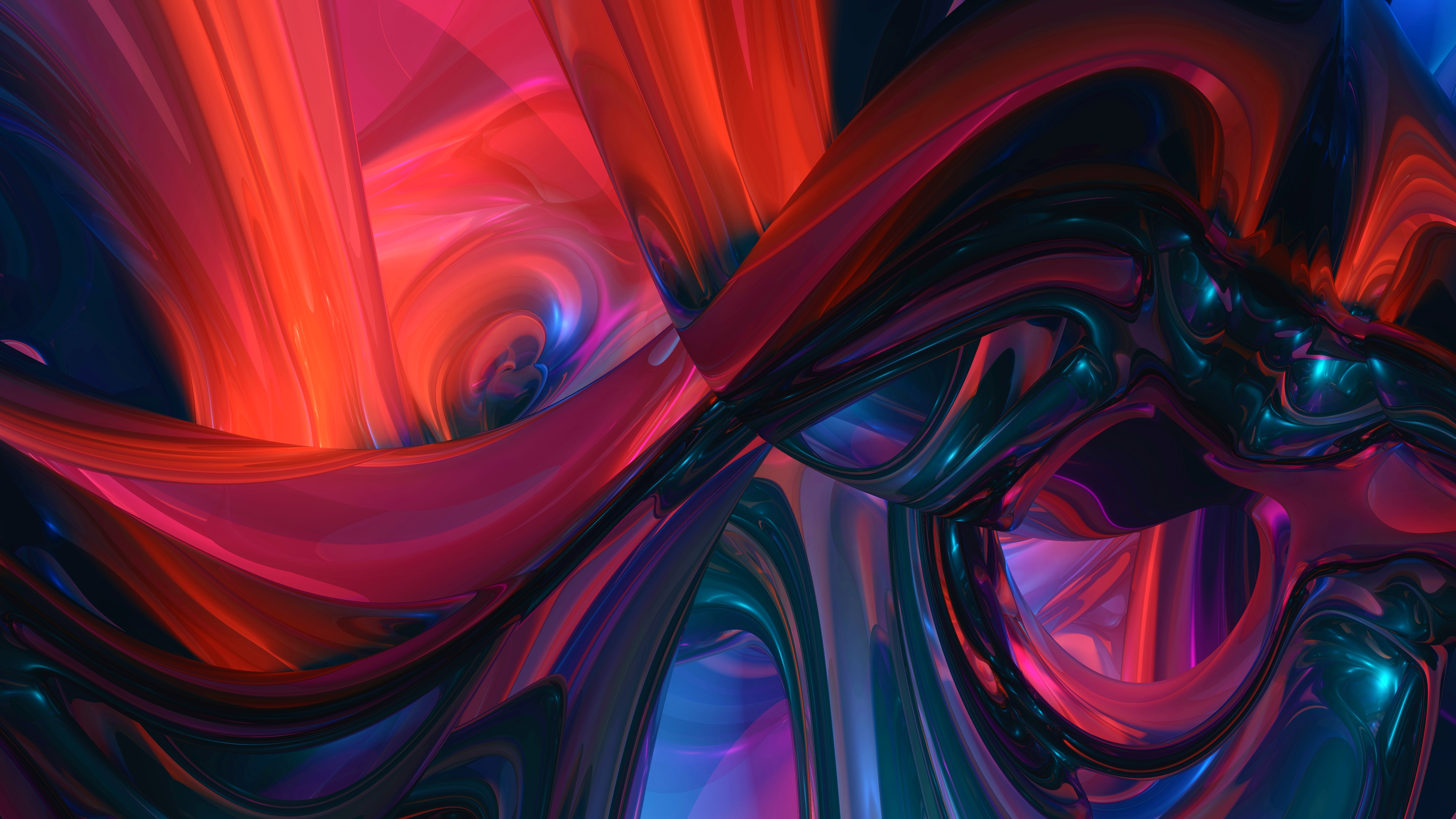 UHD wallpaper multicolored, confused, abstract, fractal