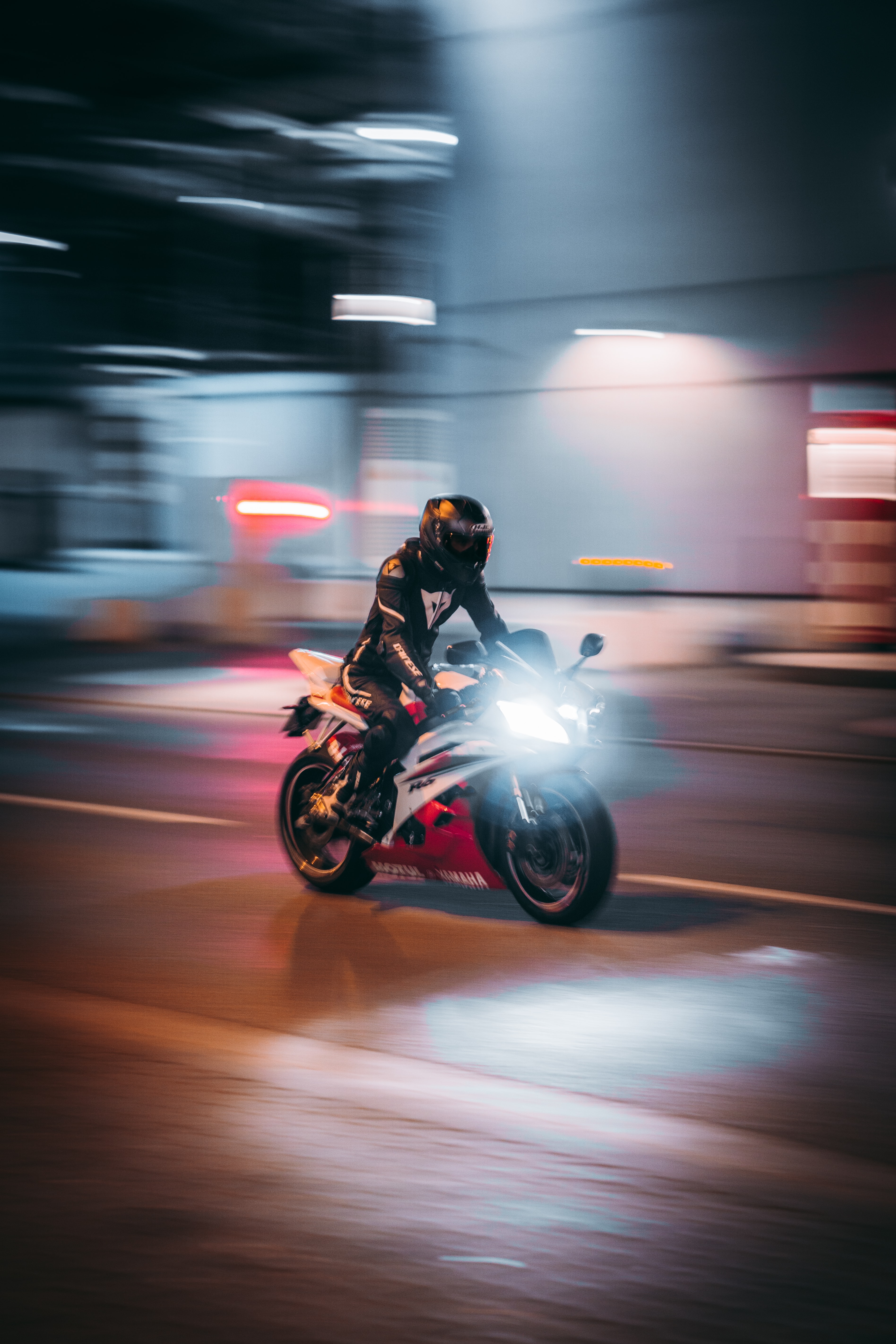 Free HD speed, shine, motorcyclist, bike, motorcycles, light, road, motorcycle