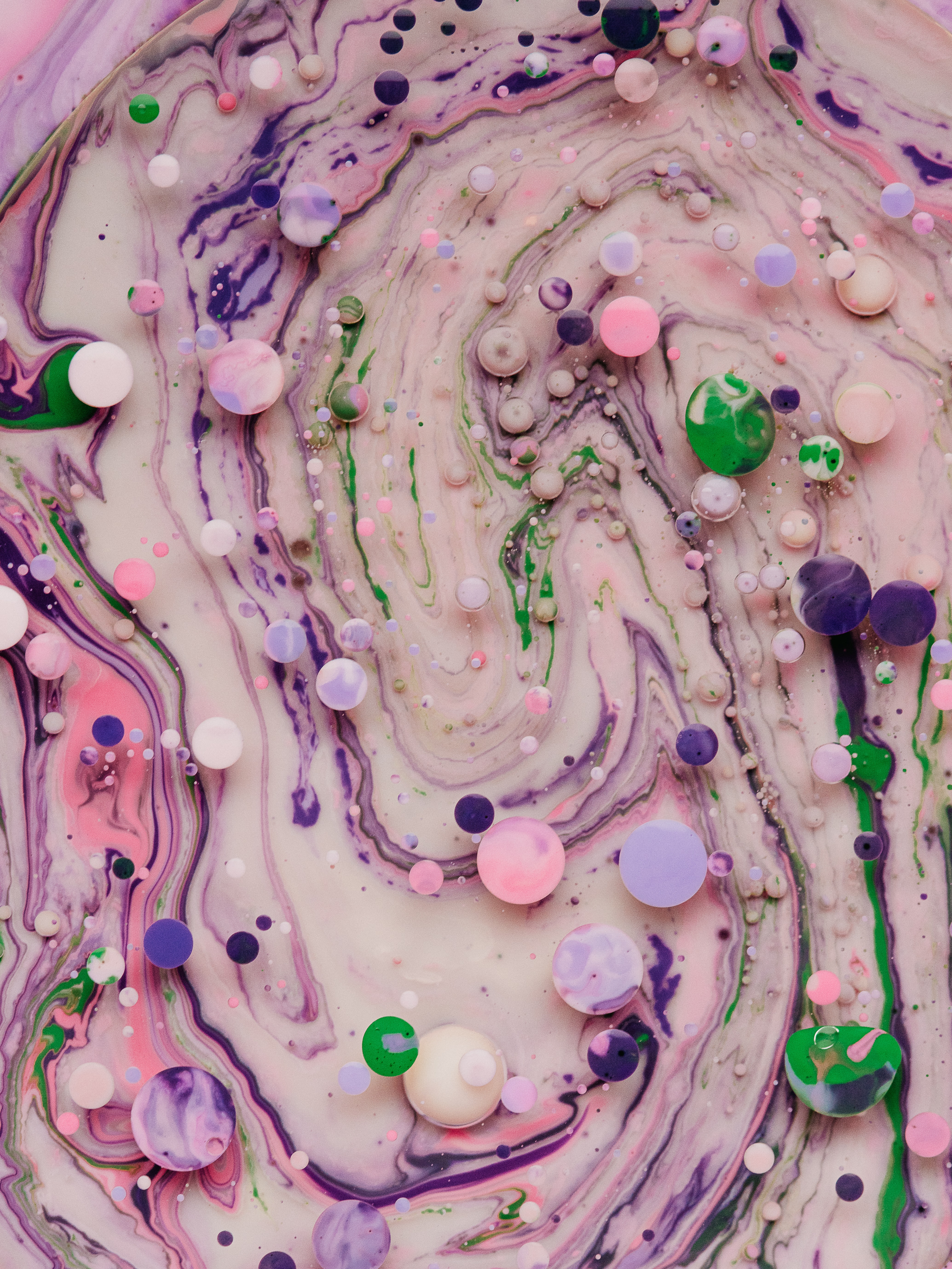 android liquid, abstract, bubbles, macro, multicolored, motley, paint, mixing