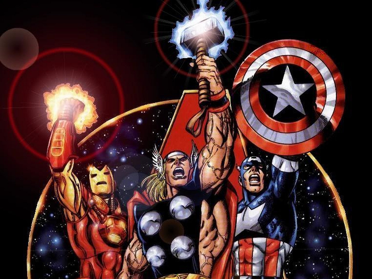 HD desktop wallpaper: Iron Man, Captain America, Avengers, Comics, Thor  download free picture #1453050