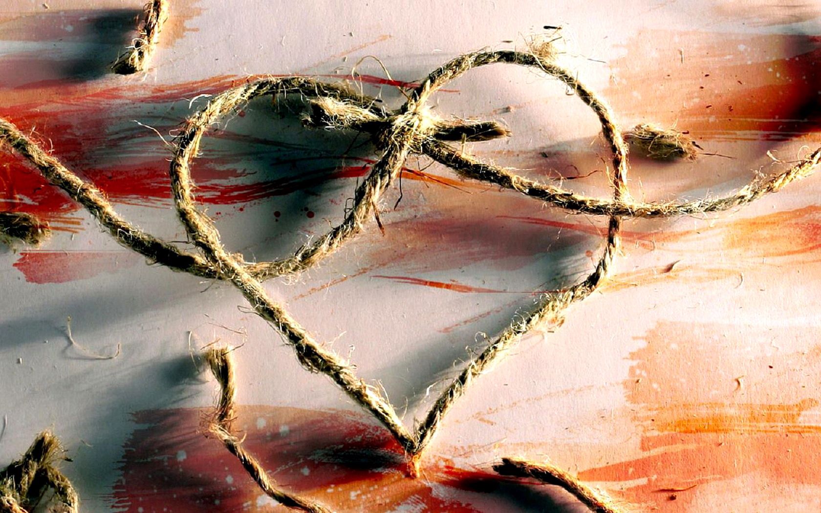 iPhone Wallpapers love, rope, heart Thread