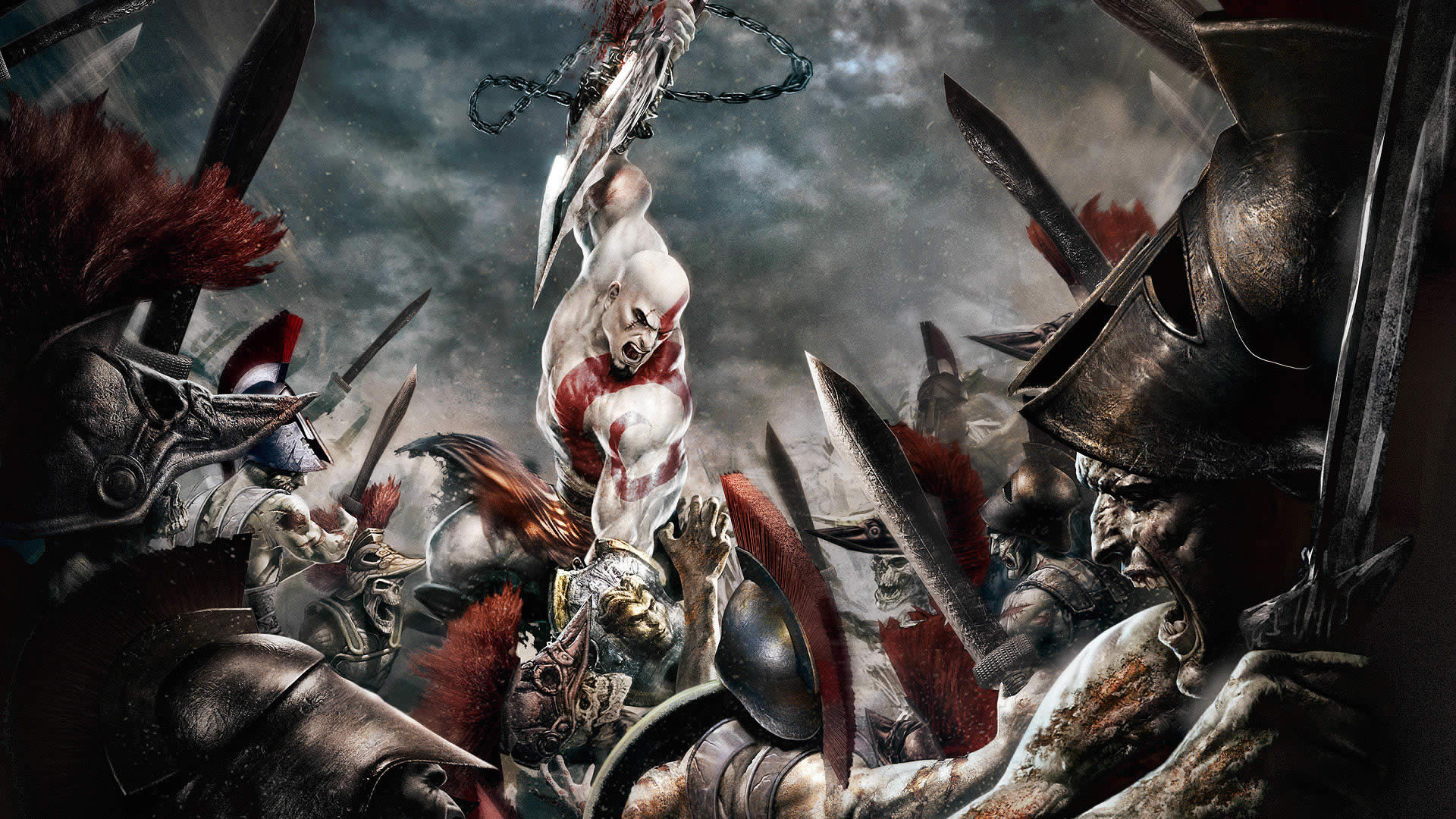 god of war, video game, ghost, kratos (god of war), war phone wallpaper