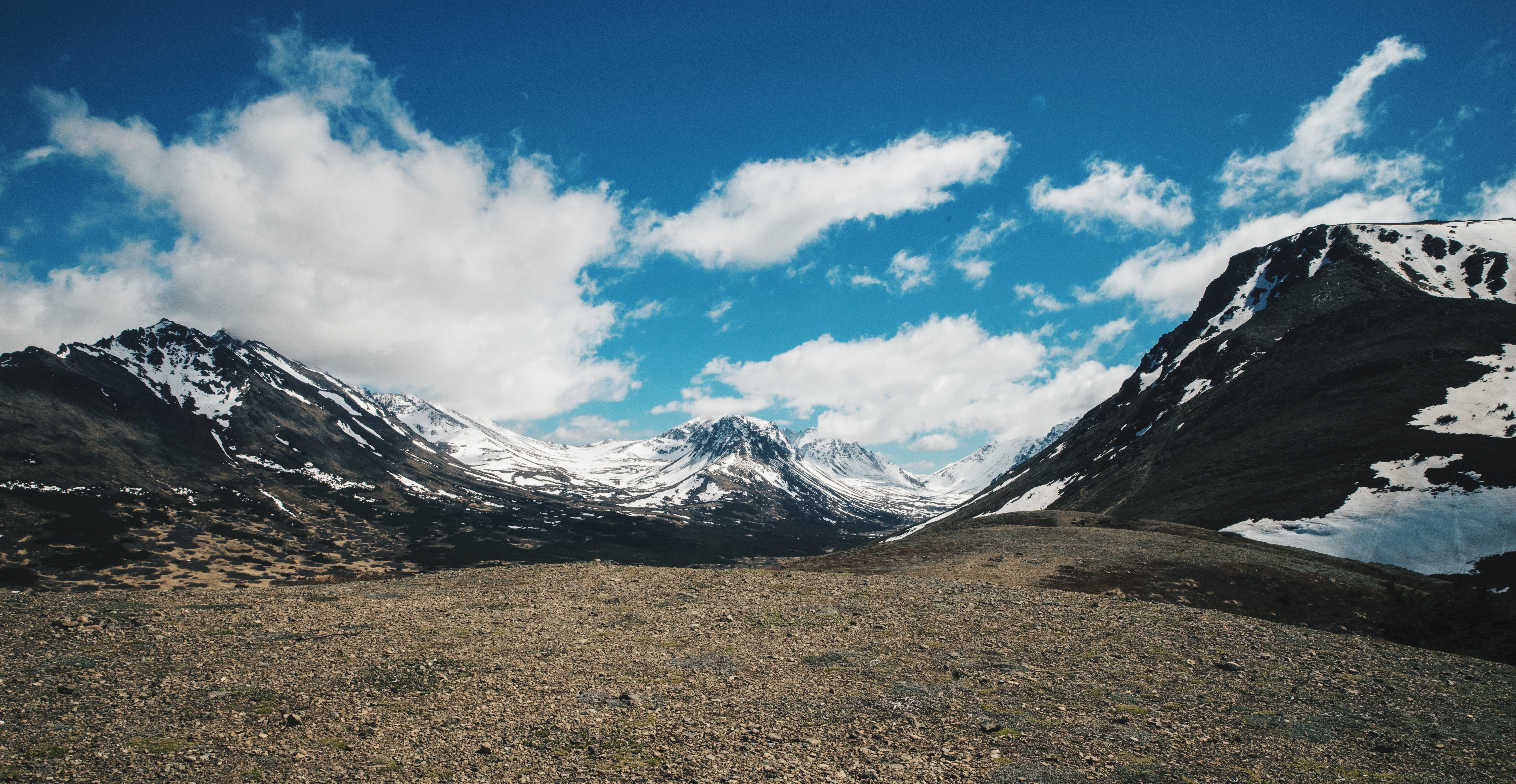 Laden Sie das Natur, Sky, Mountains, Clouds-Bild kostenlos auf Ihren PC-Desktop herunter
