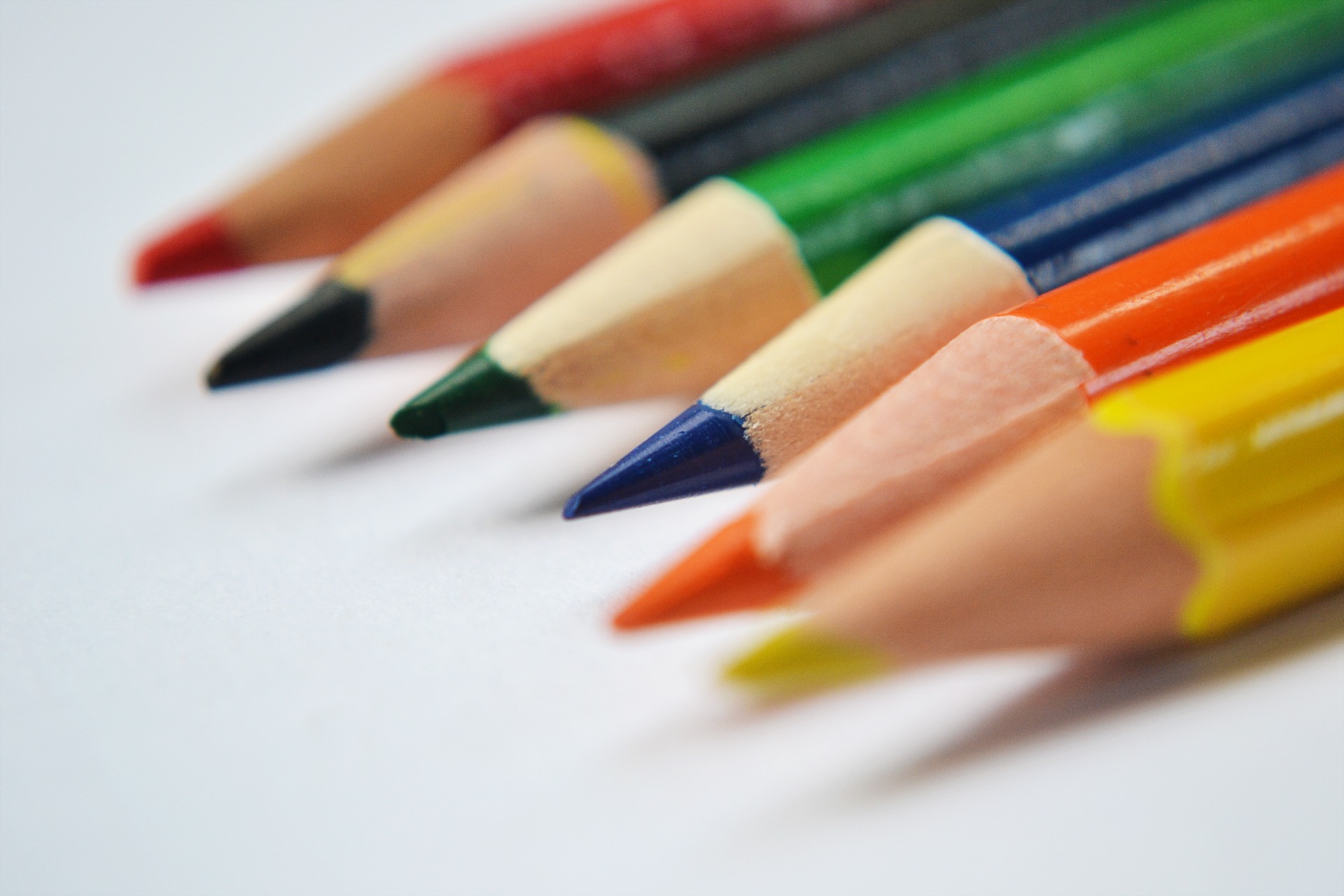 rainbow, miscellanea, miscellaneous, colored pencils, spearhead, prick, colour pencils