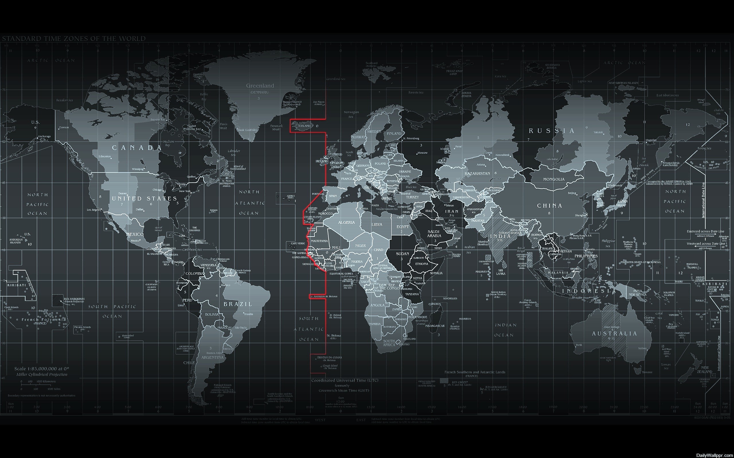 32k Wallpaper World Map 