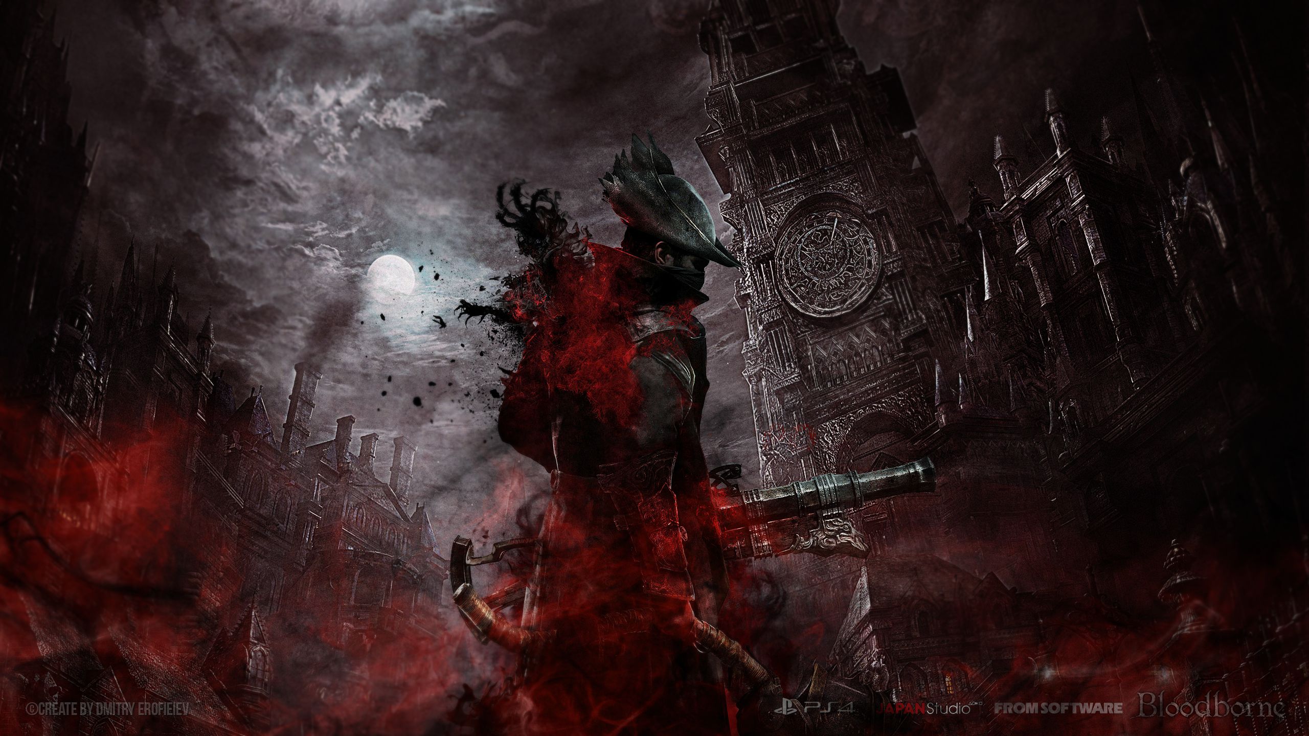 wallpapers fantasy, bloodborne, gothic, video game