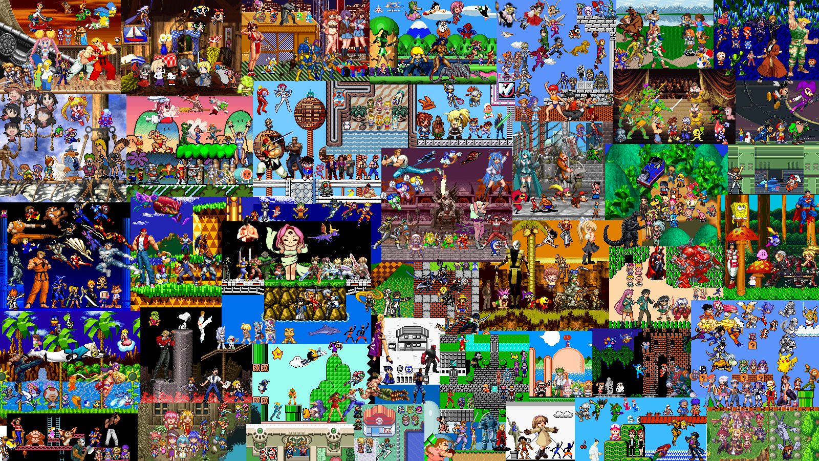 collage, video game