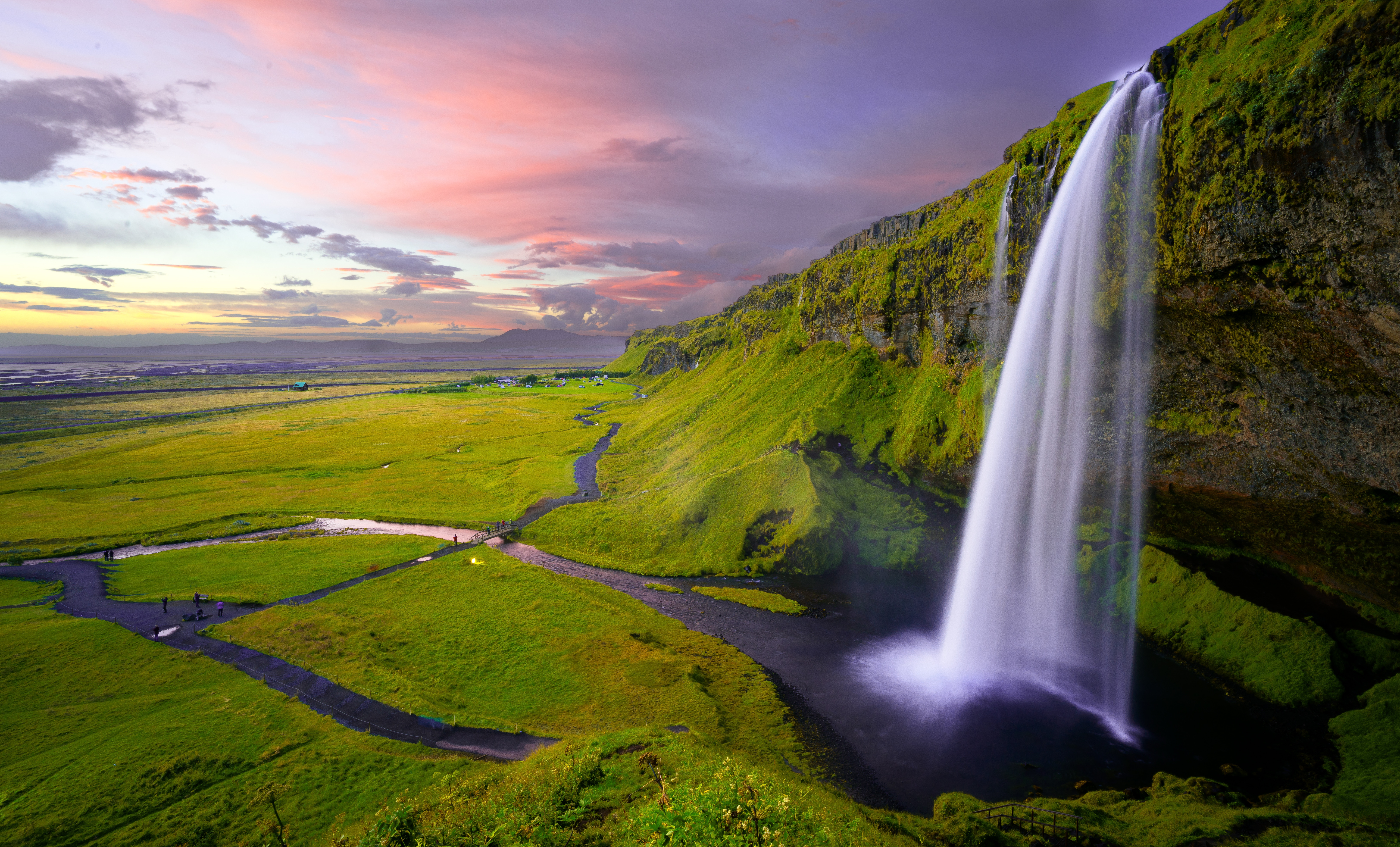 waterfall, nature, landscape, seljalandsfoss Lock Screen Images
