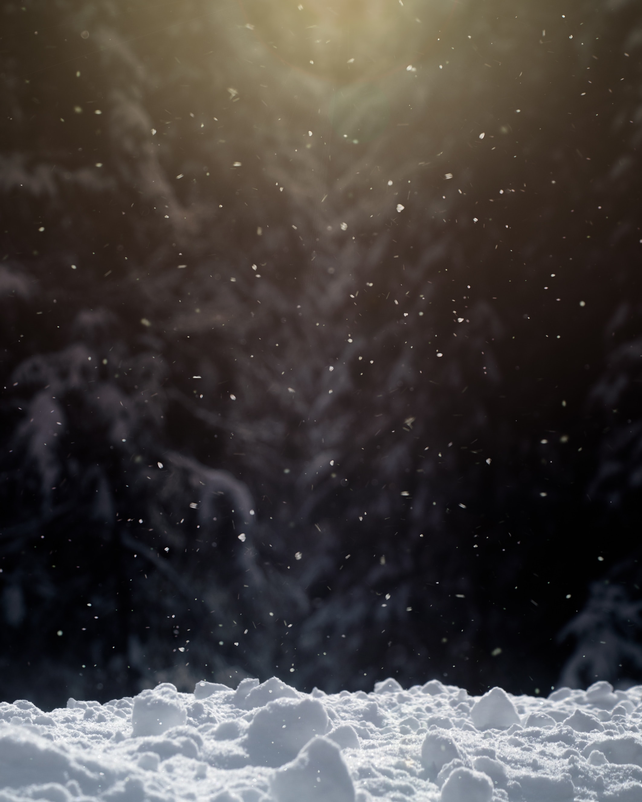 winter, snow, nature, snowflakes 4K iPhone
