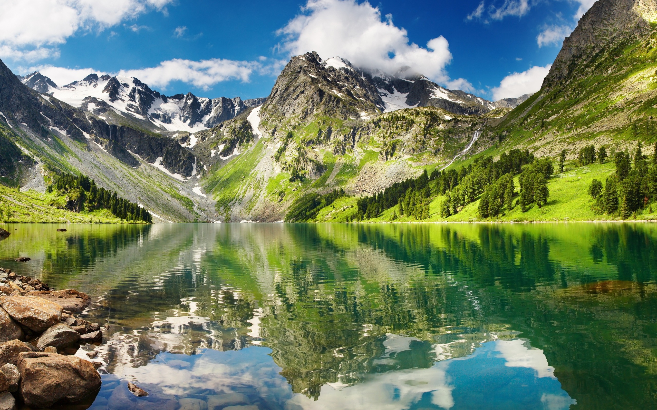 32768 descargar fondo de pantalla lagos, paisaje, montañas: protectores de pantalla e imágenes gratis
