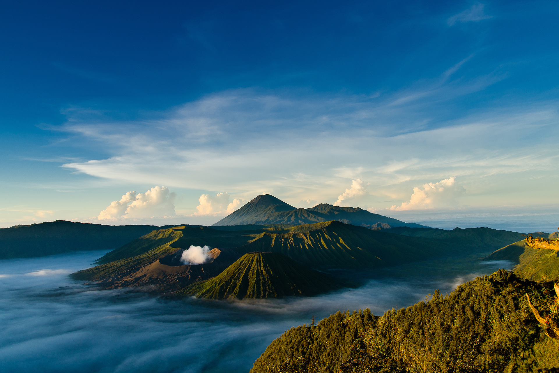 wallpapers volcano, indonesia, earth, landscape