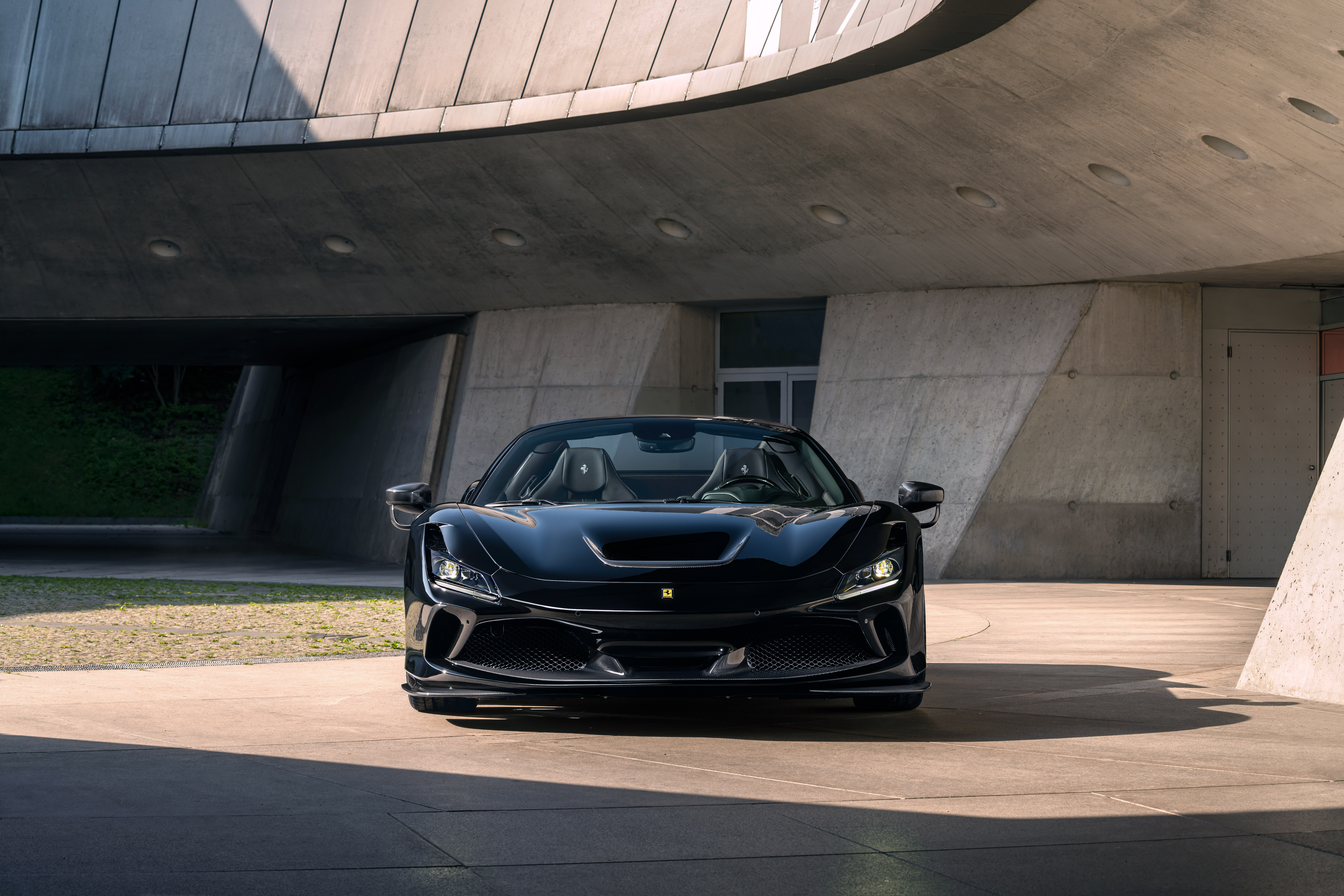 Ferrari black car, ferrari f8 spider, supercar, vehicles Free Stock Photos