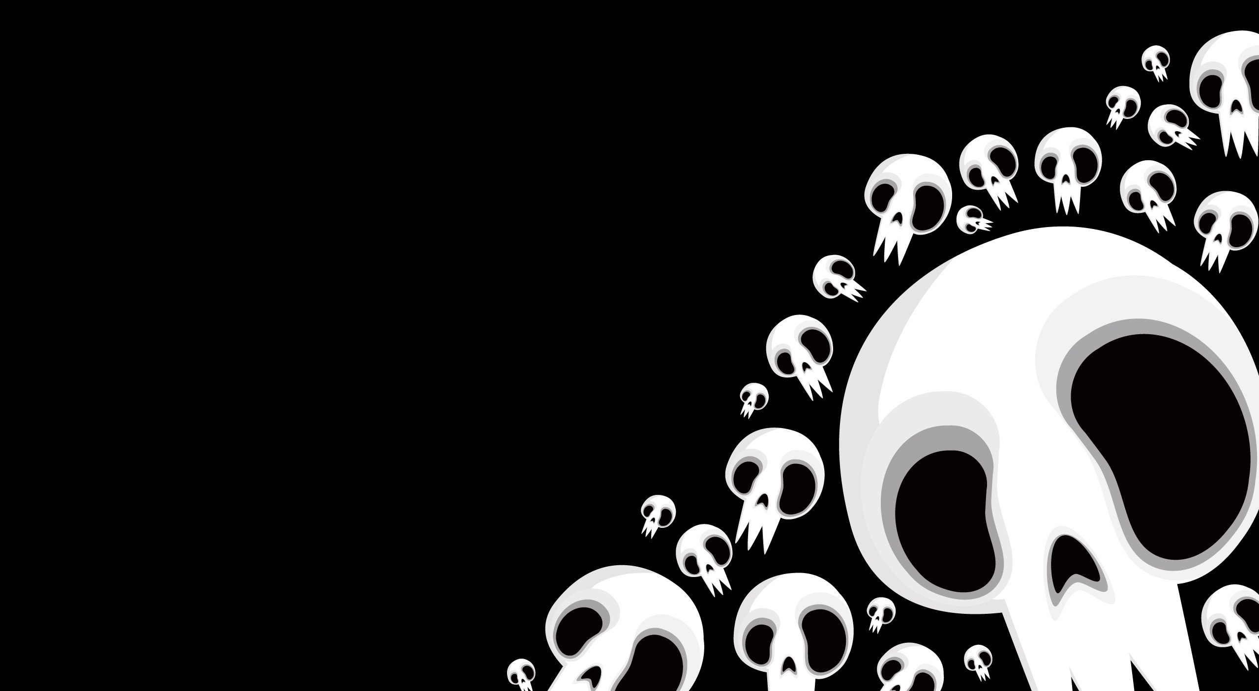 133376 download wallpaper skull, black, white, vector, picture, drawing screensavers and pictures for free