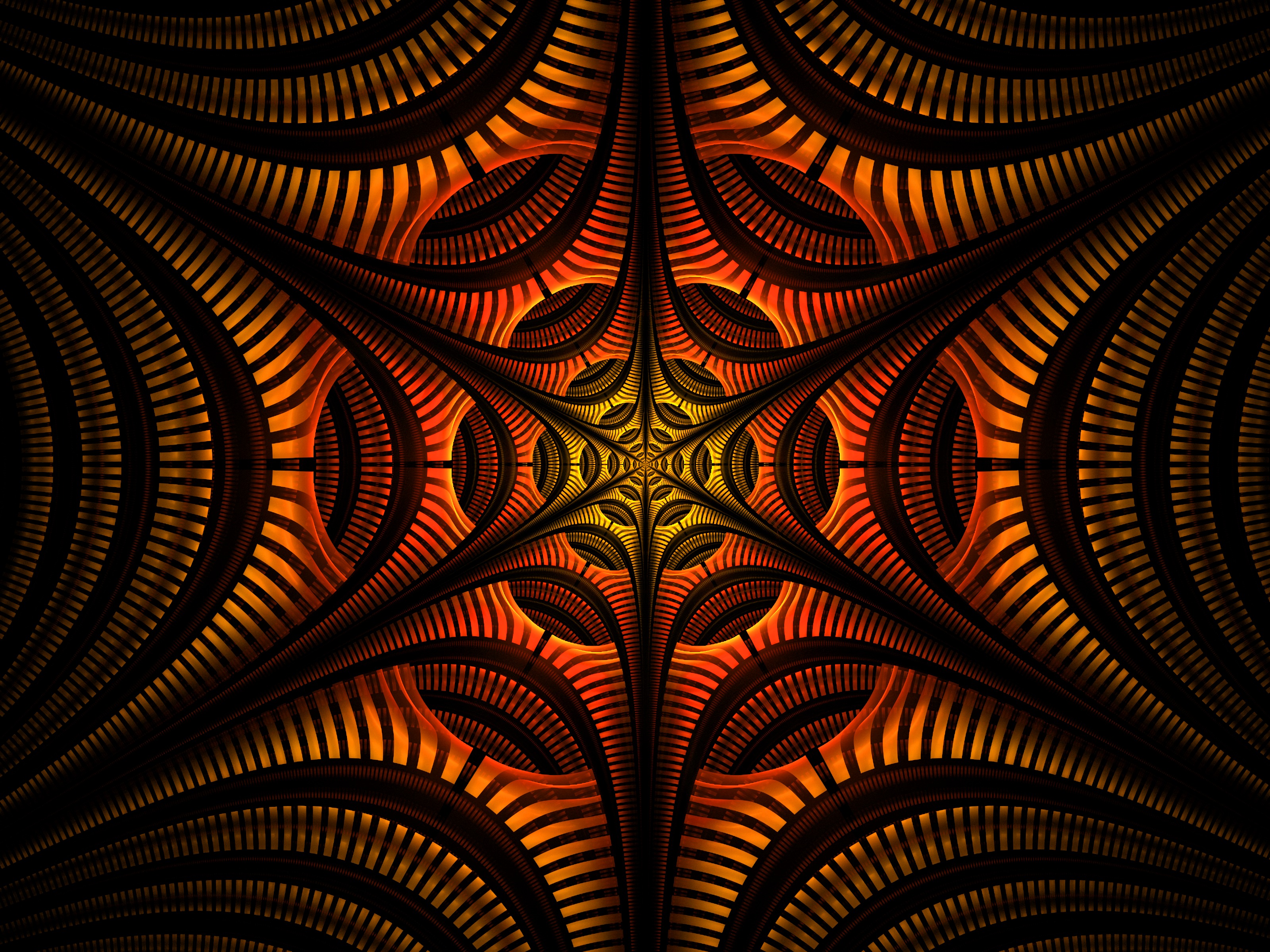 fractal, abstract, pattern, symmetry HD wallpaper