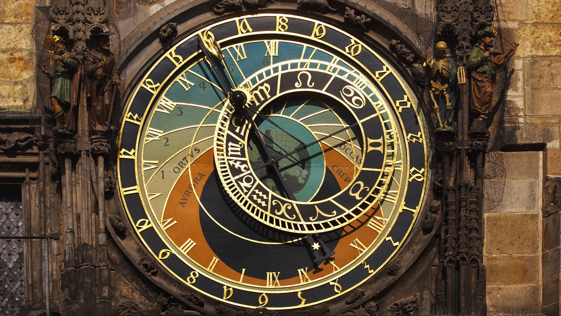 Smartphone Background clock, miscellanea, astronomy, prague