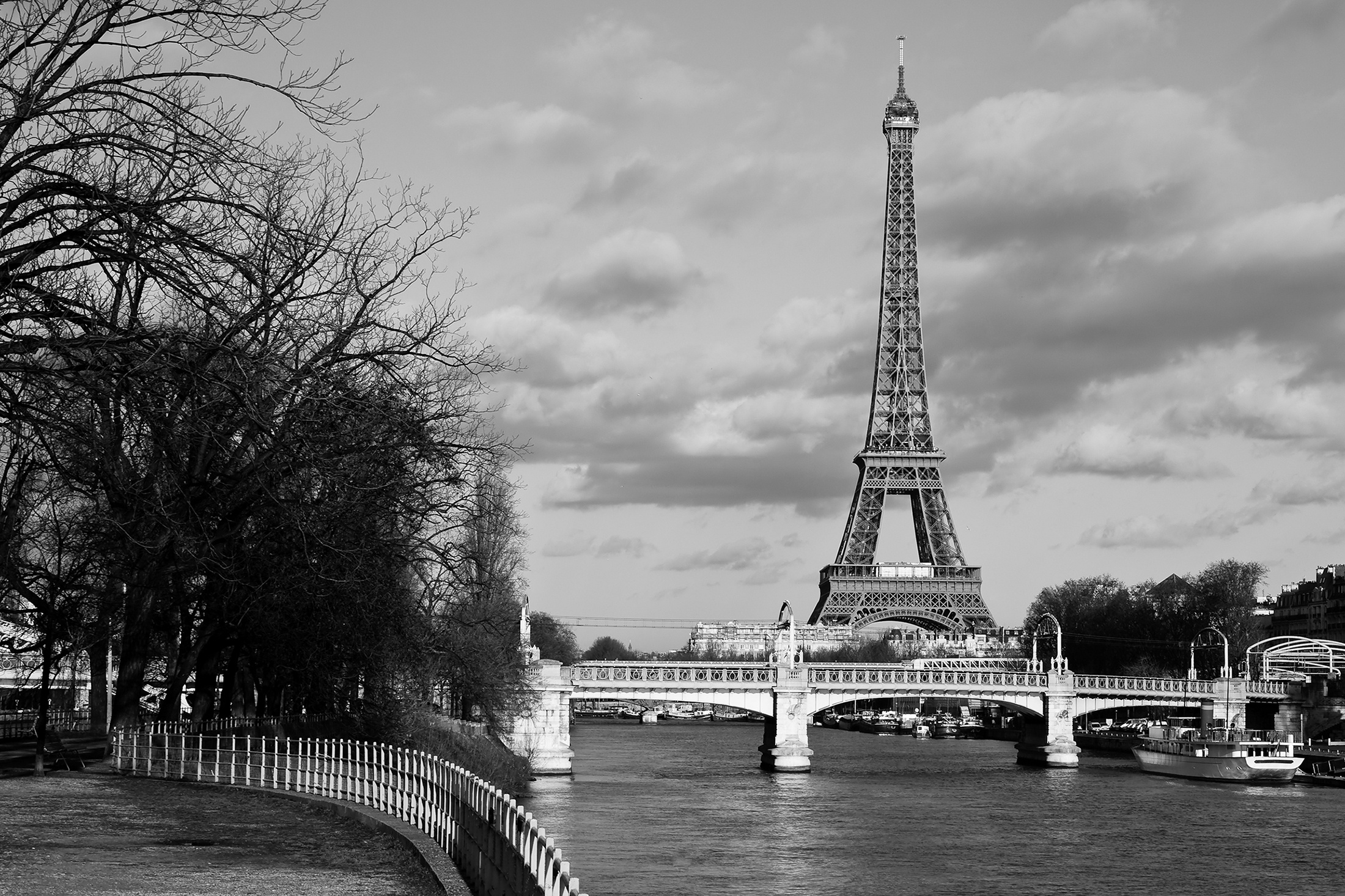 178597 Заставки і шпалери Париж на телефон. Завантажити міст, пам'ятники, чорний білий, створено людиною картинки безкоштовно