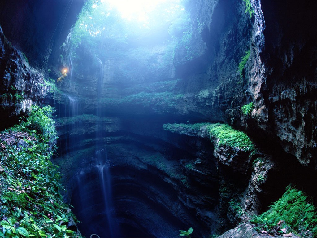 earth, cave, water