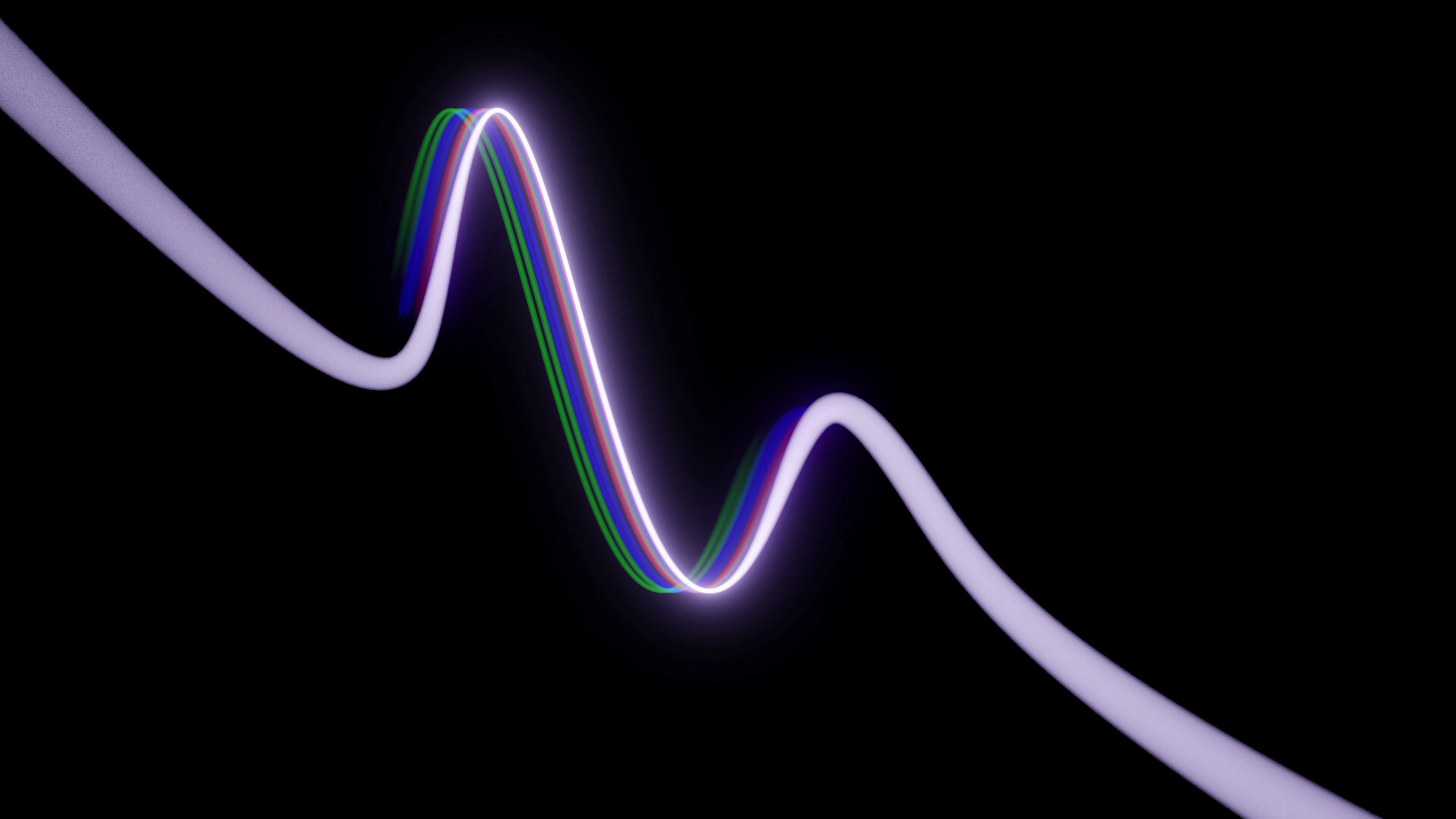 line, glow, colored, wavy Wave Cellphone FHD pic